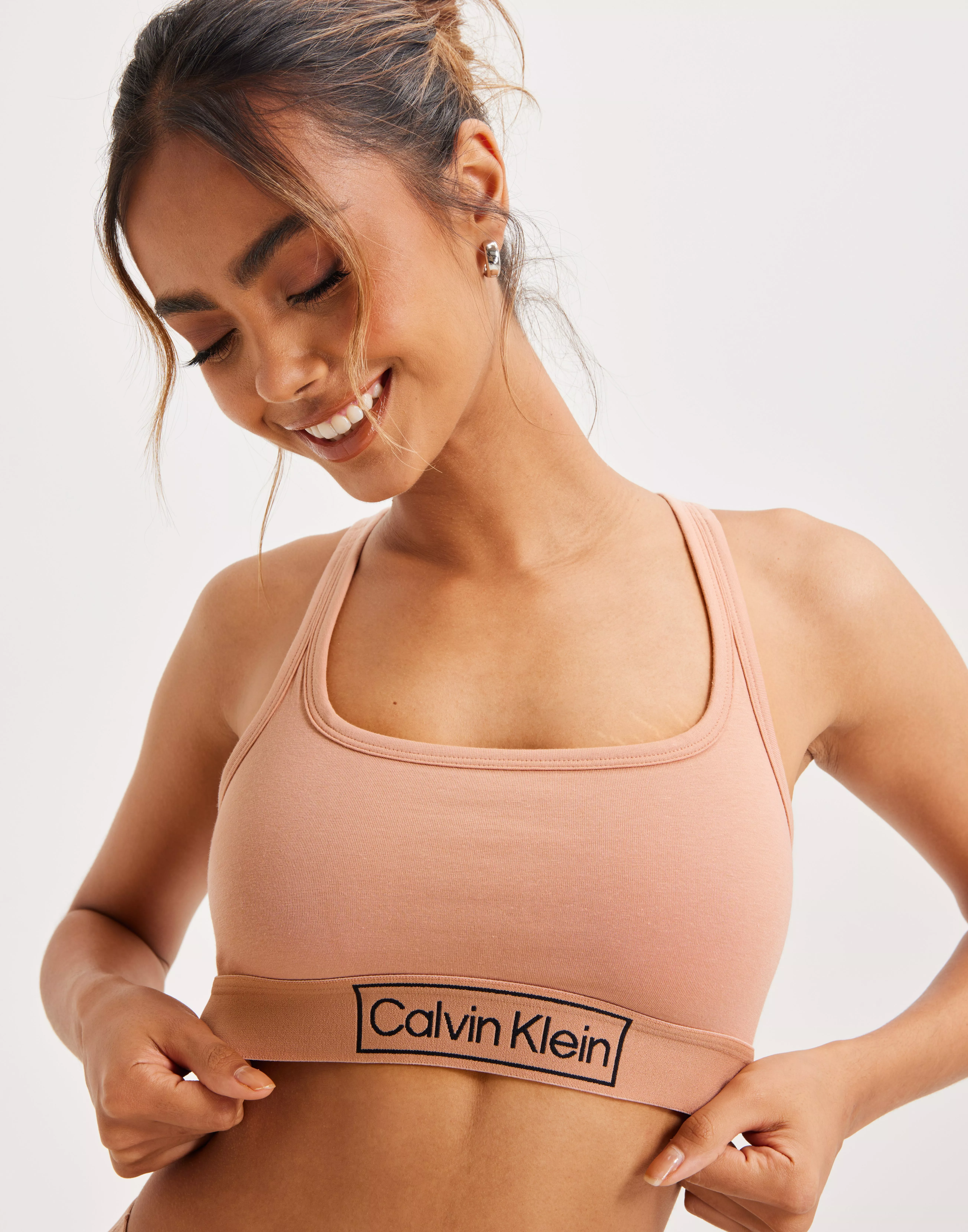 Buy Calvin Klein Underwear UNLINED BRALETTE - Clay 