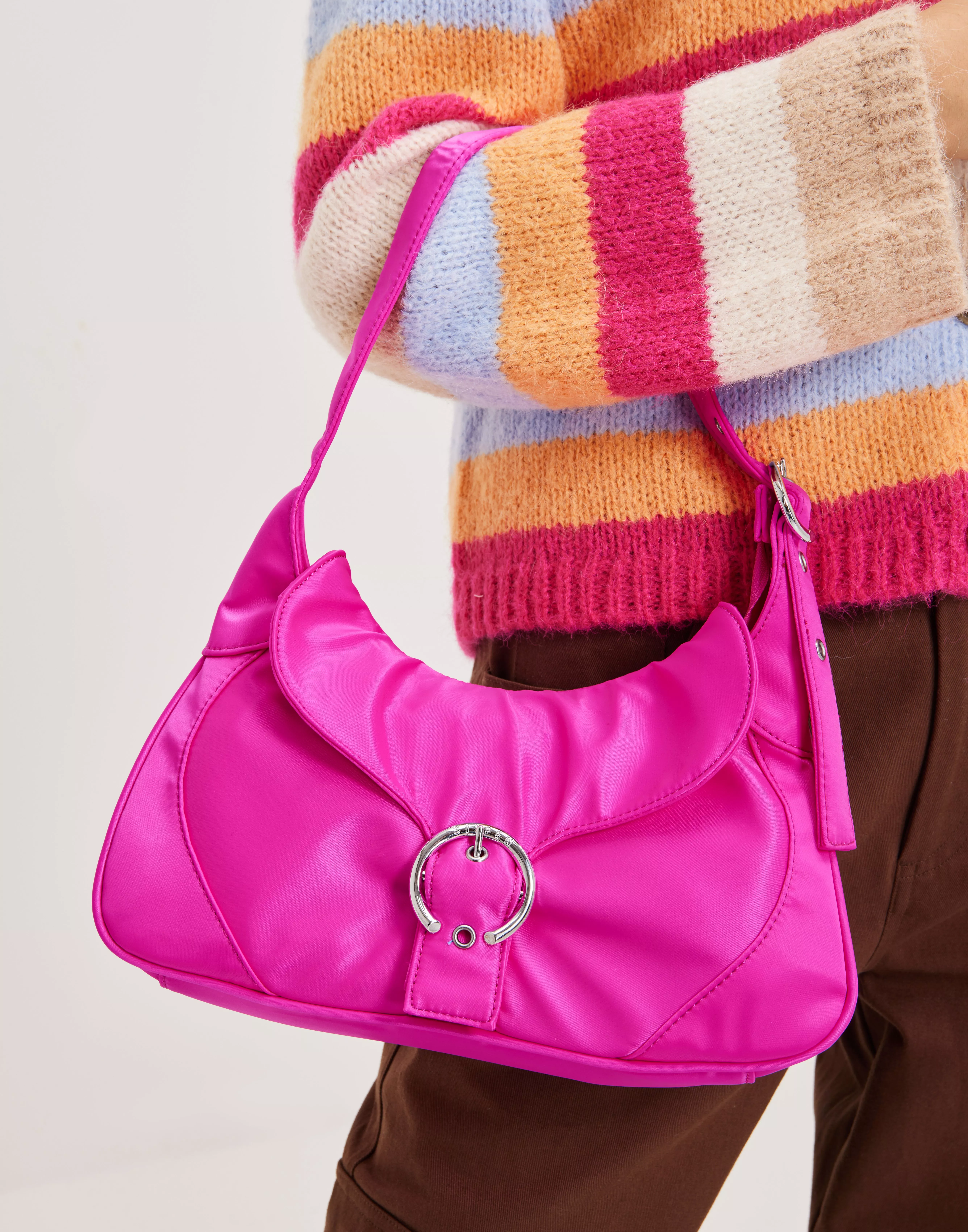 Køb SILFEN Shoulder Bag Thea Buckle - Pink |