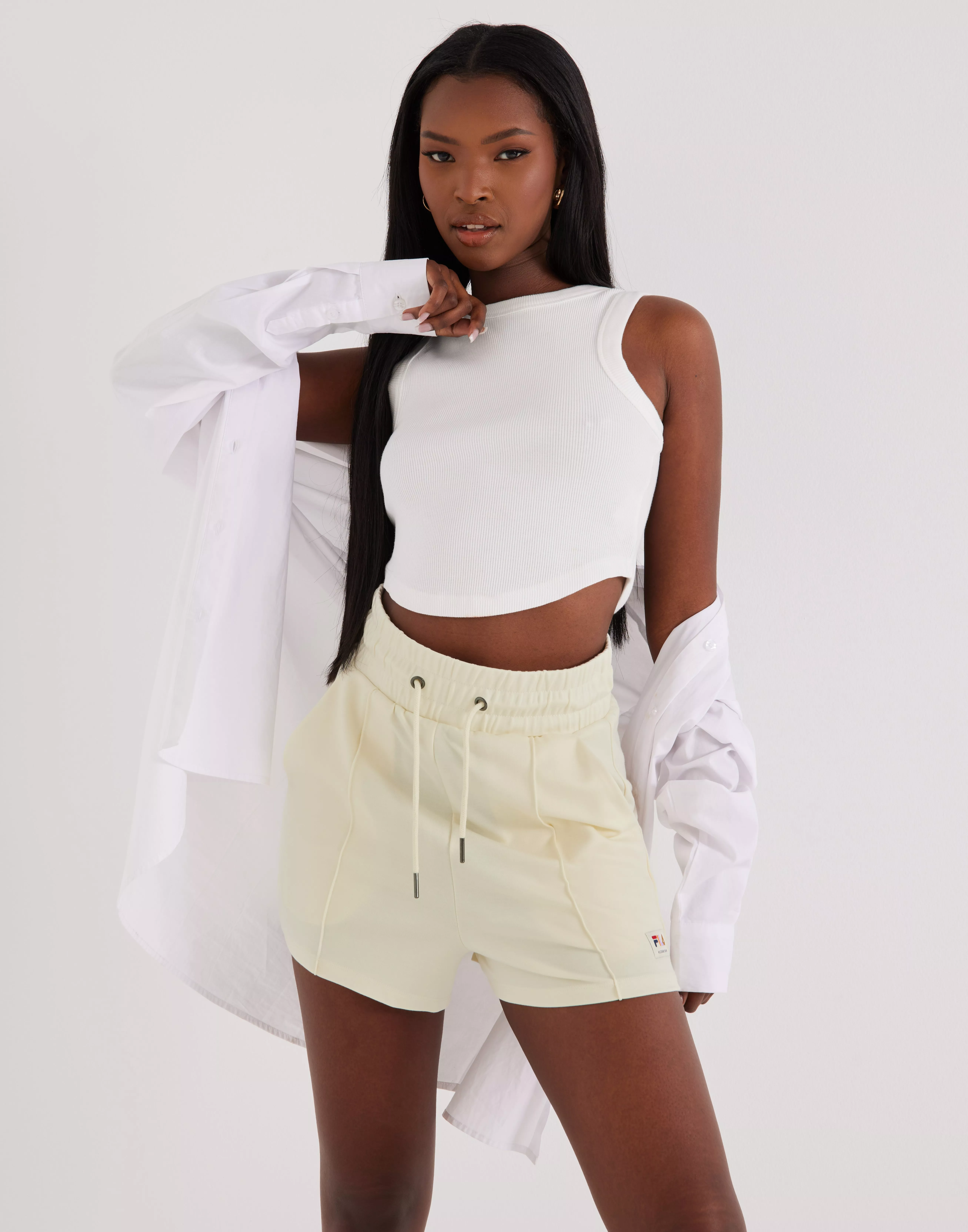 Fila high on sale waisted shorts