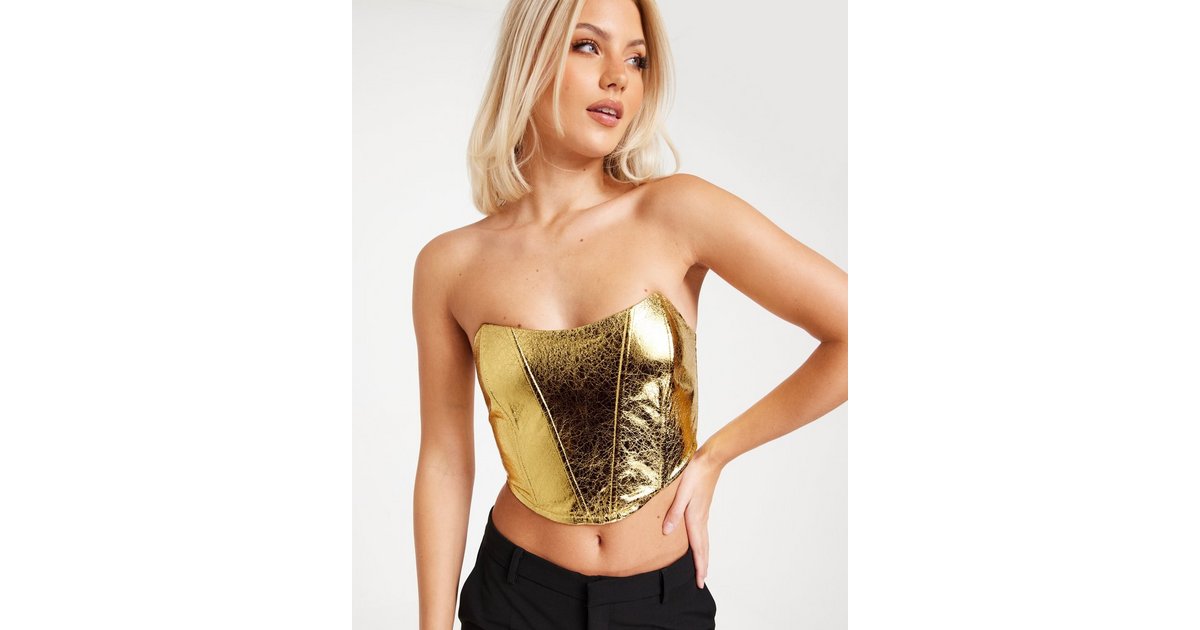 Gold bralet store