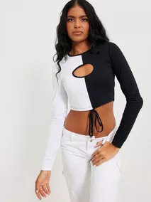 NEOLIVELOVE ALLY L/S CUTOUT CROPPED