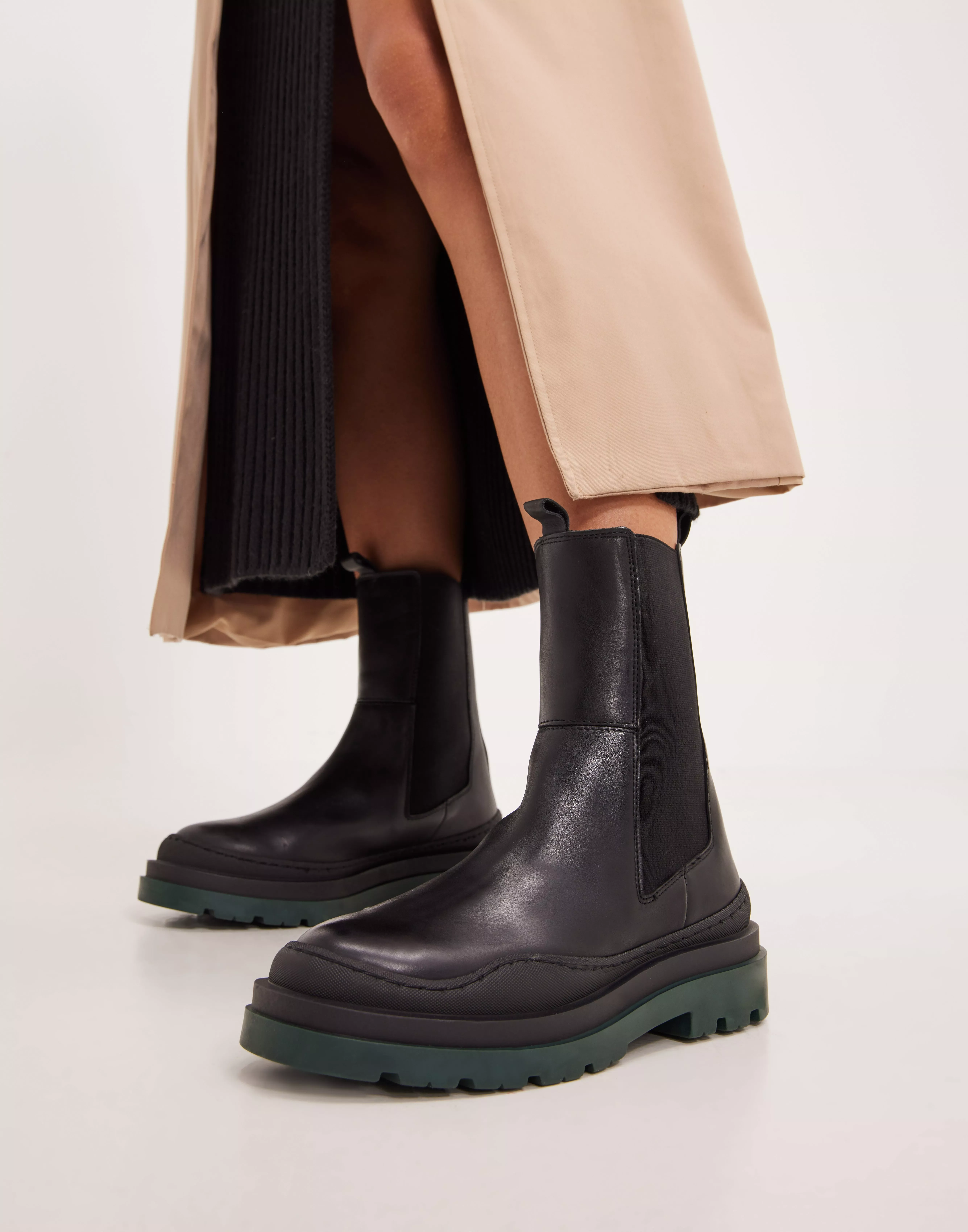 lige Express Lao Buy Vero Moda VMJO LEATHER BOOT - Black W. Green | Nelly.com