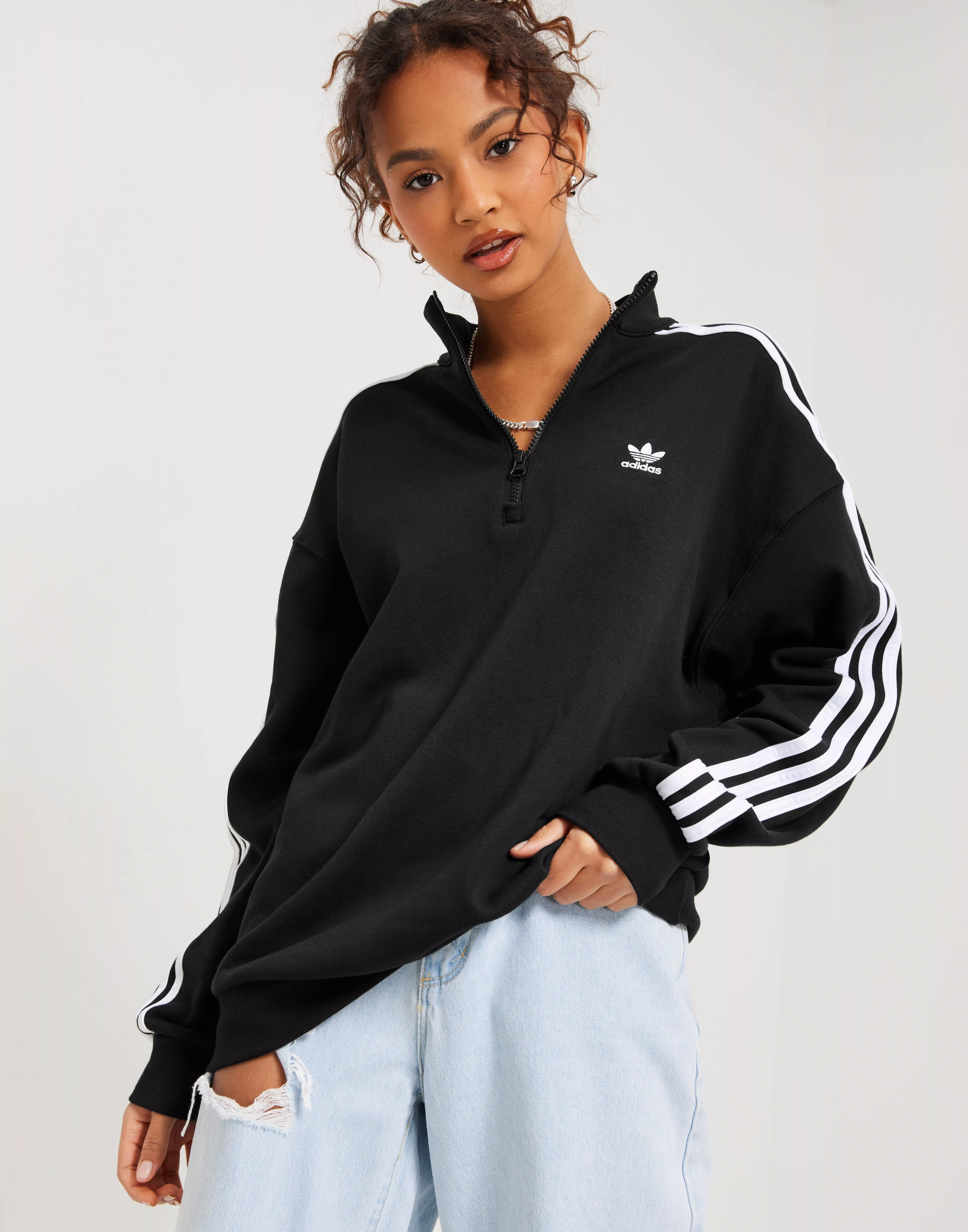 Adidas originals quarter hot sale zip