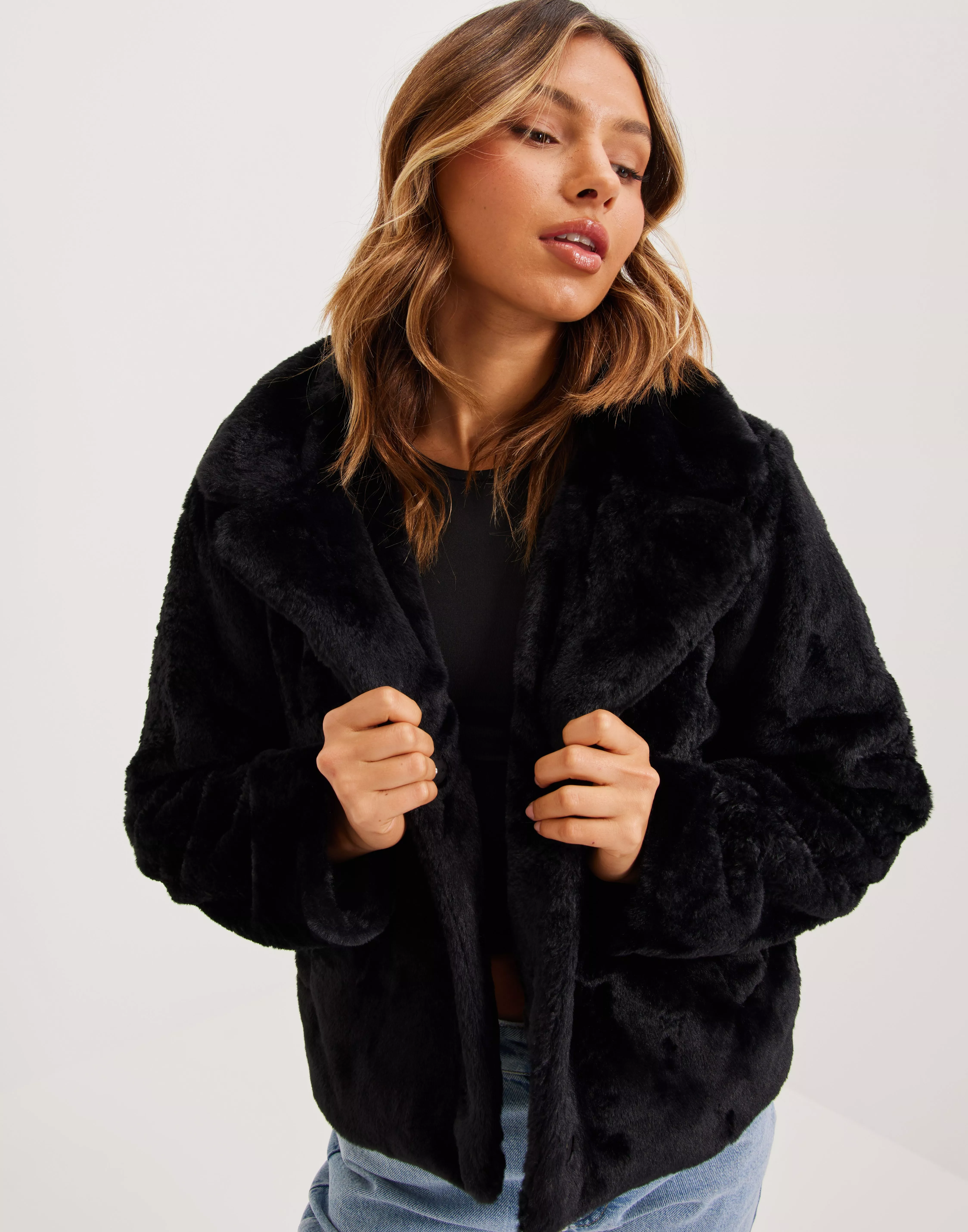 Vila faux cheap fur jacket