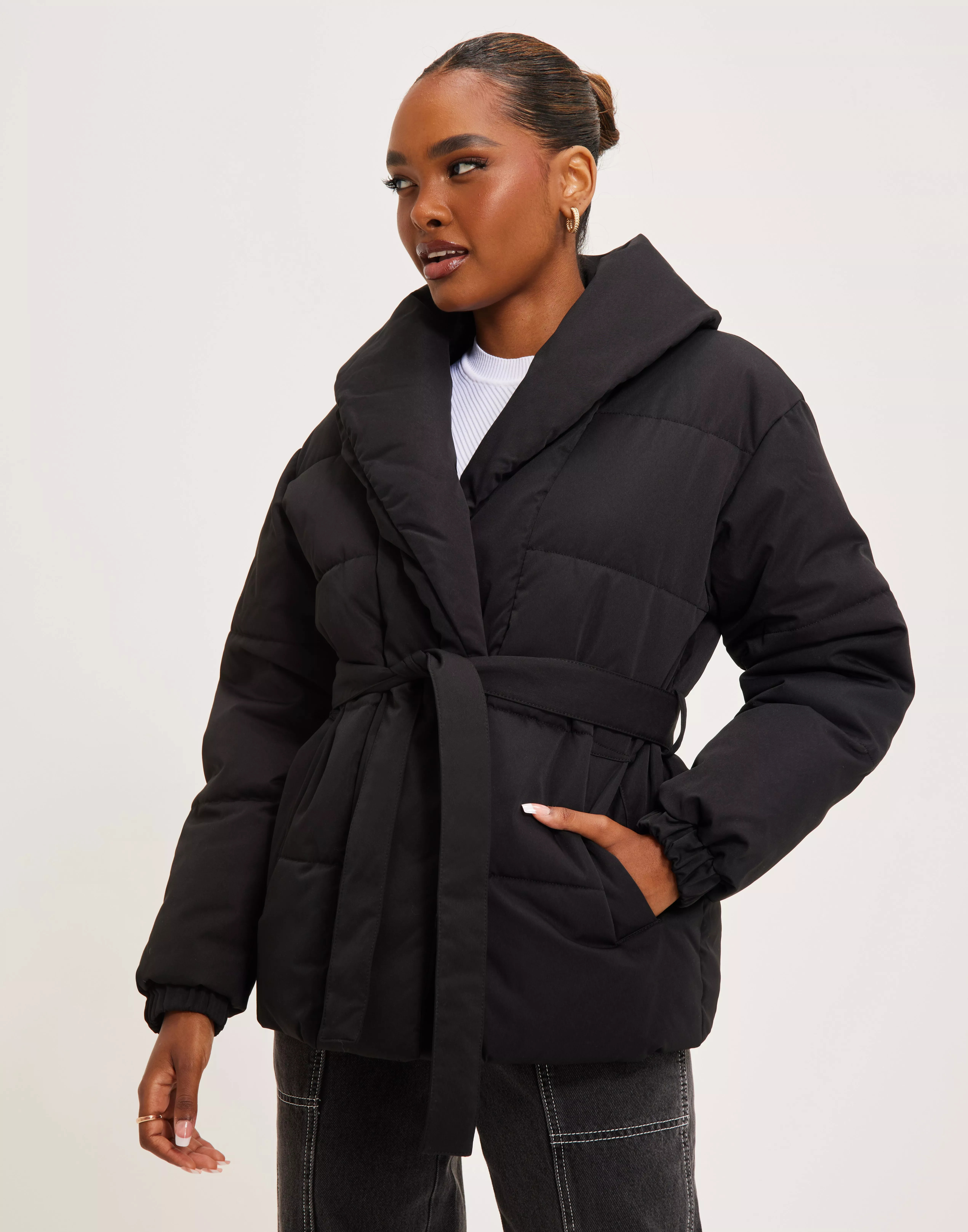Buy Vila VISULITANA L/S PADDED JACKET/SU - Black | Nelly.com