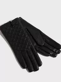 OBJCAMMI QUILTED LEATHER GLOVES 122