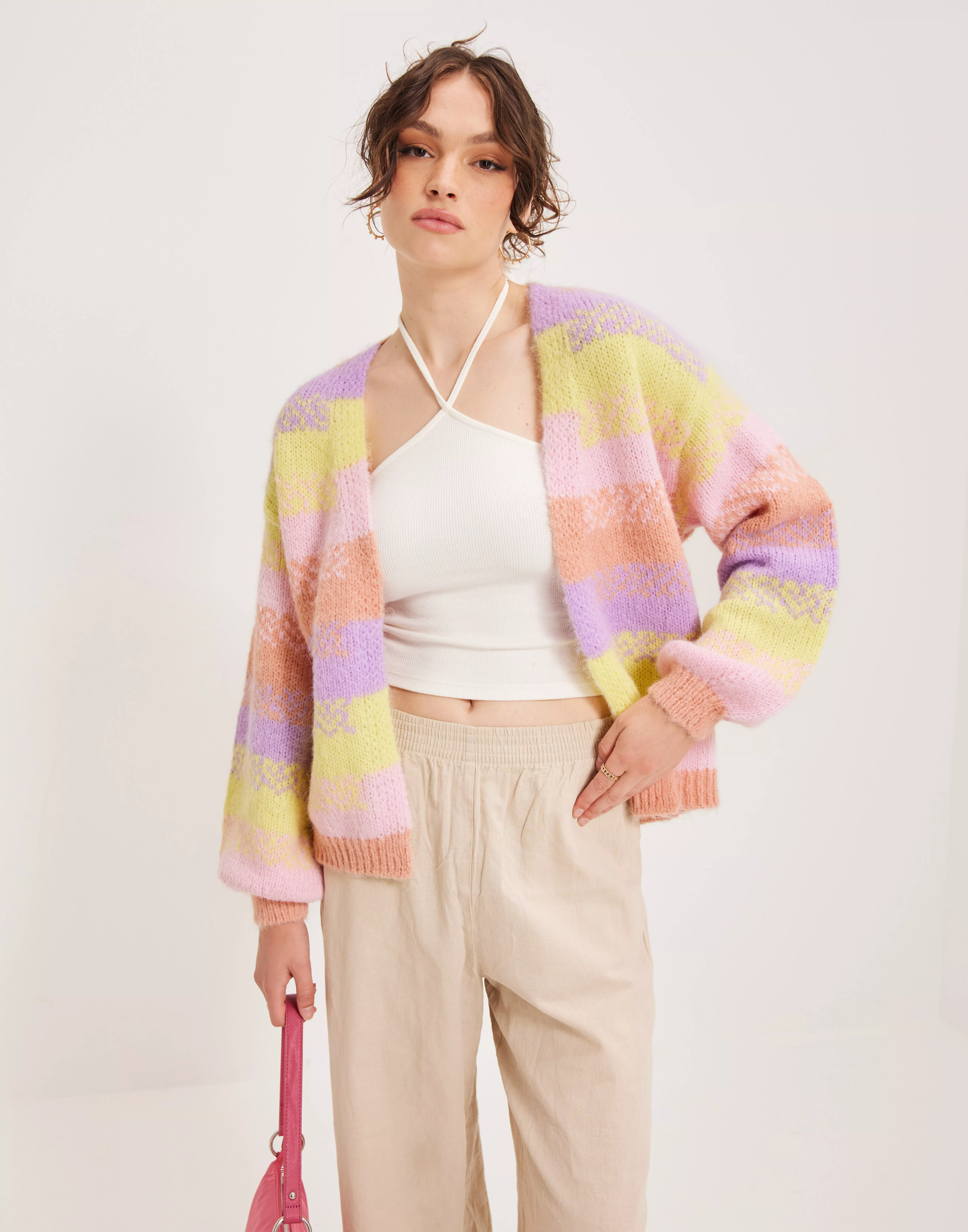 Cardigan femme 2025 rose