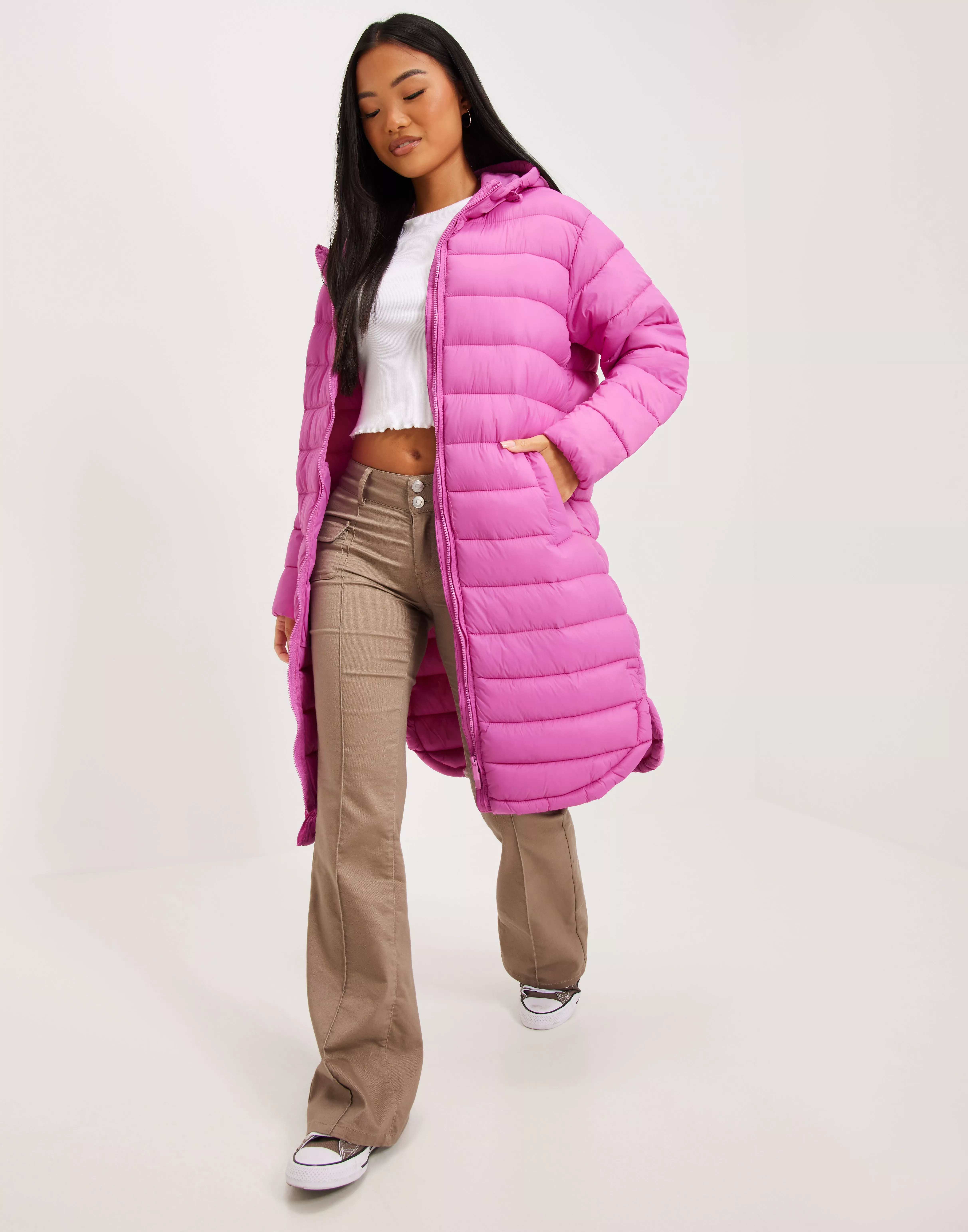 Buy Only ONLMELODY OVERSIZE QUILTED OTW Pink - Super COAT