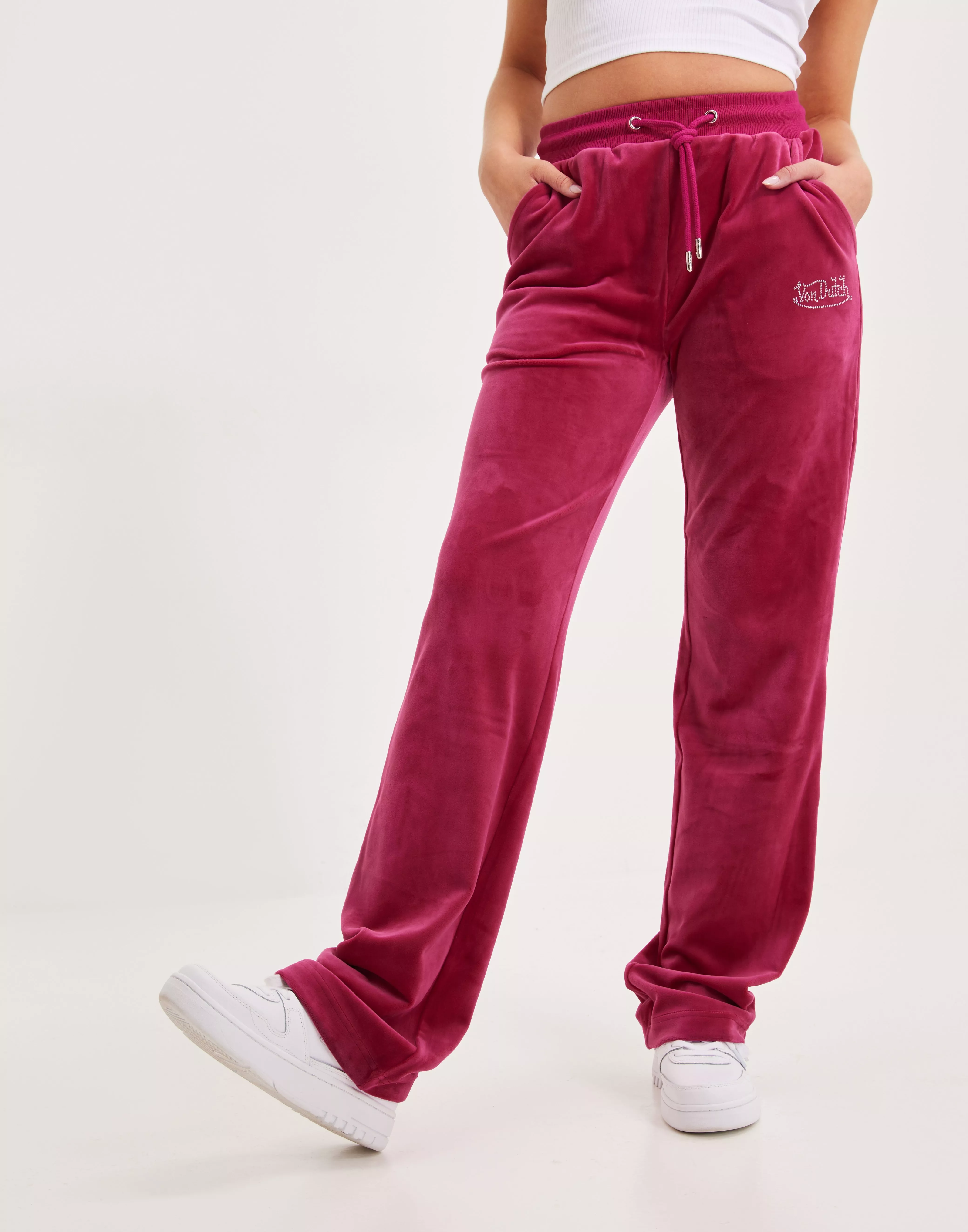 Buy Von Dutch VELVET PANT STRAIGHT - Pink