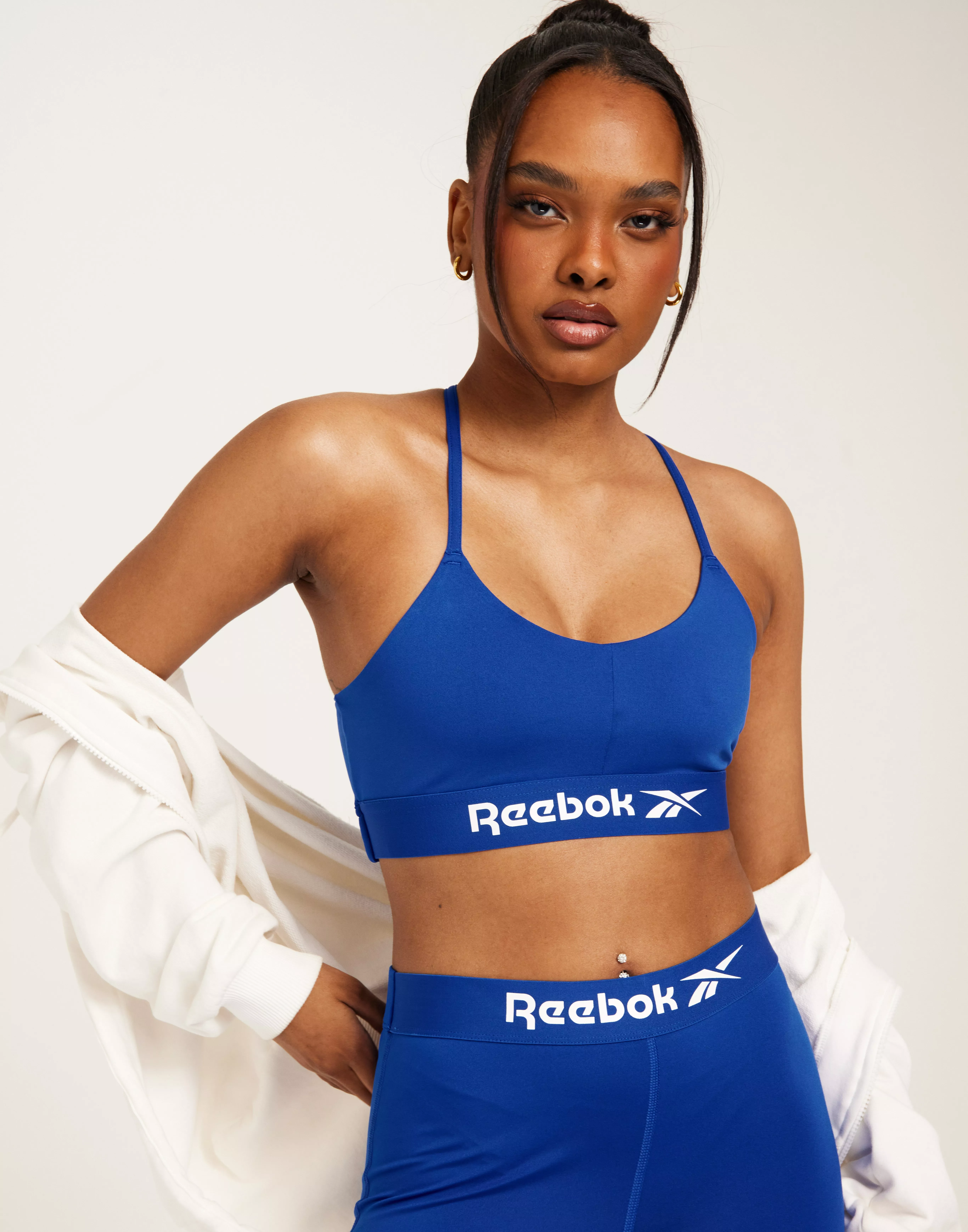 Buy Reebok Performance WOR Commercial Bra - Blue