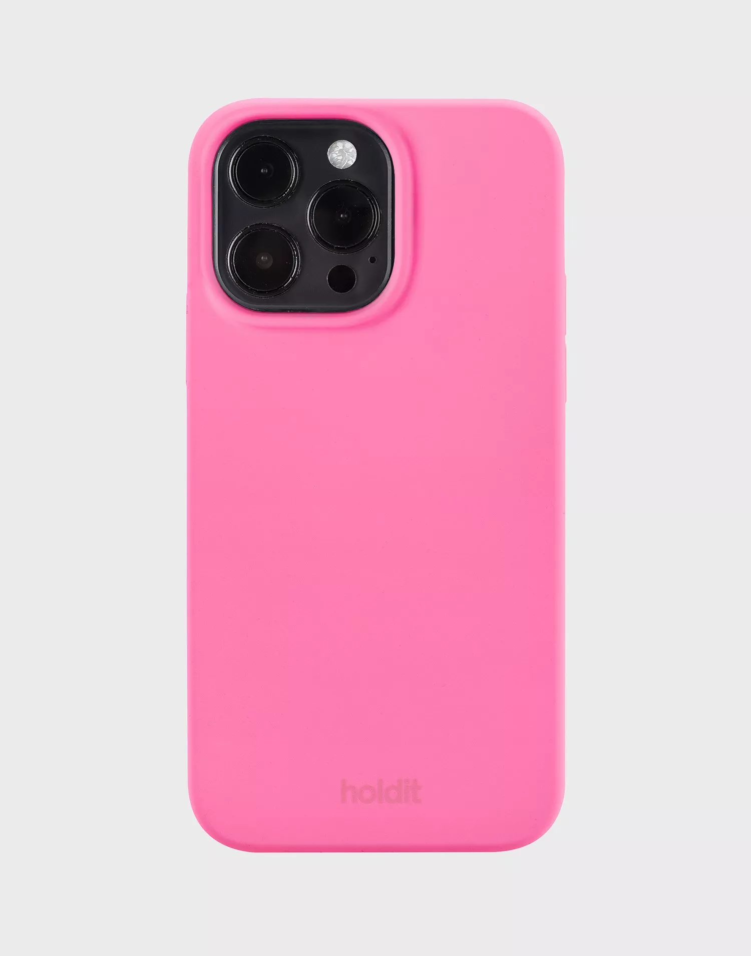 iPhone 14 Pro Max silicone case pink logo