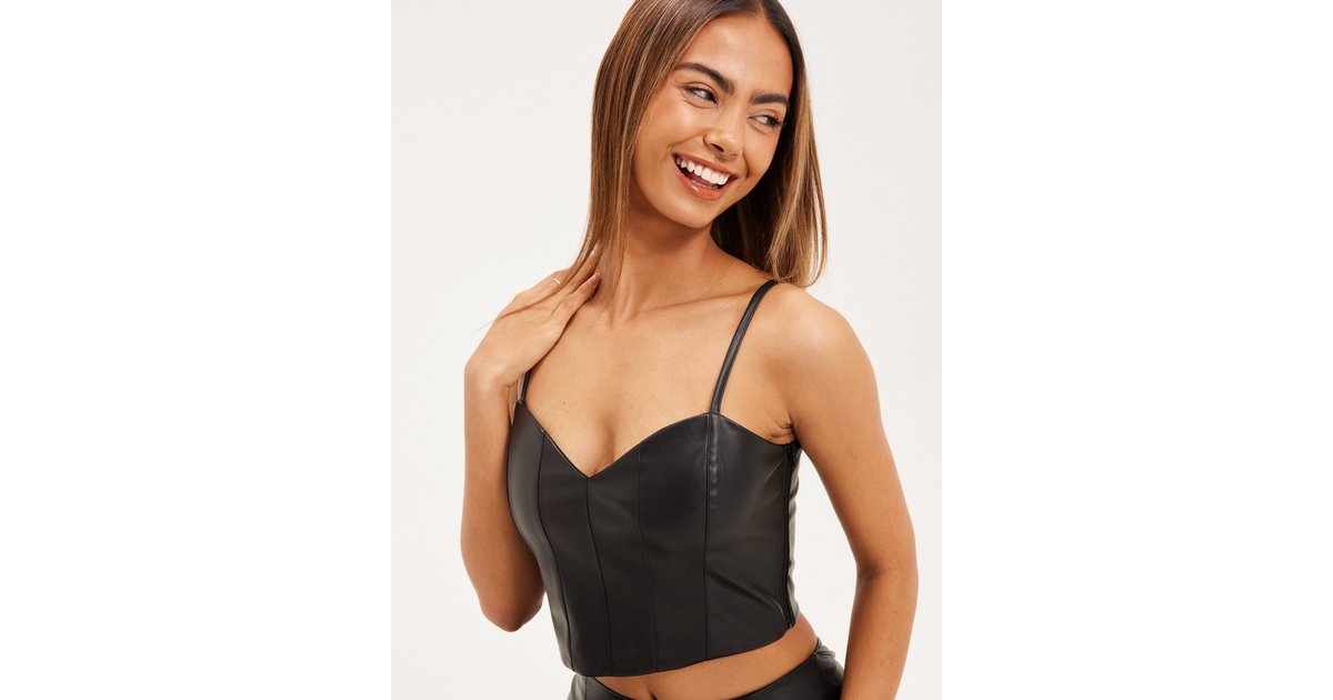 Buy Noisy May NMLUKE S/L CORSET TOP - Black | Nelly.com