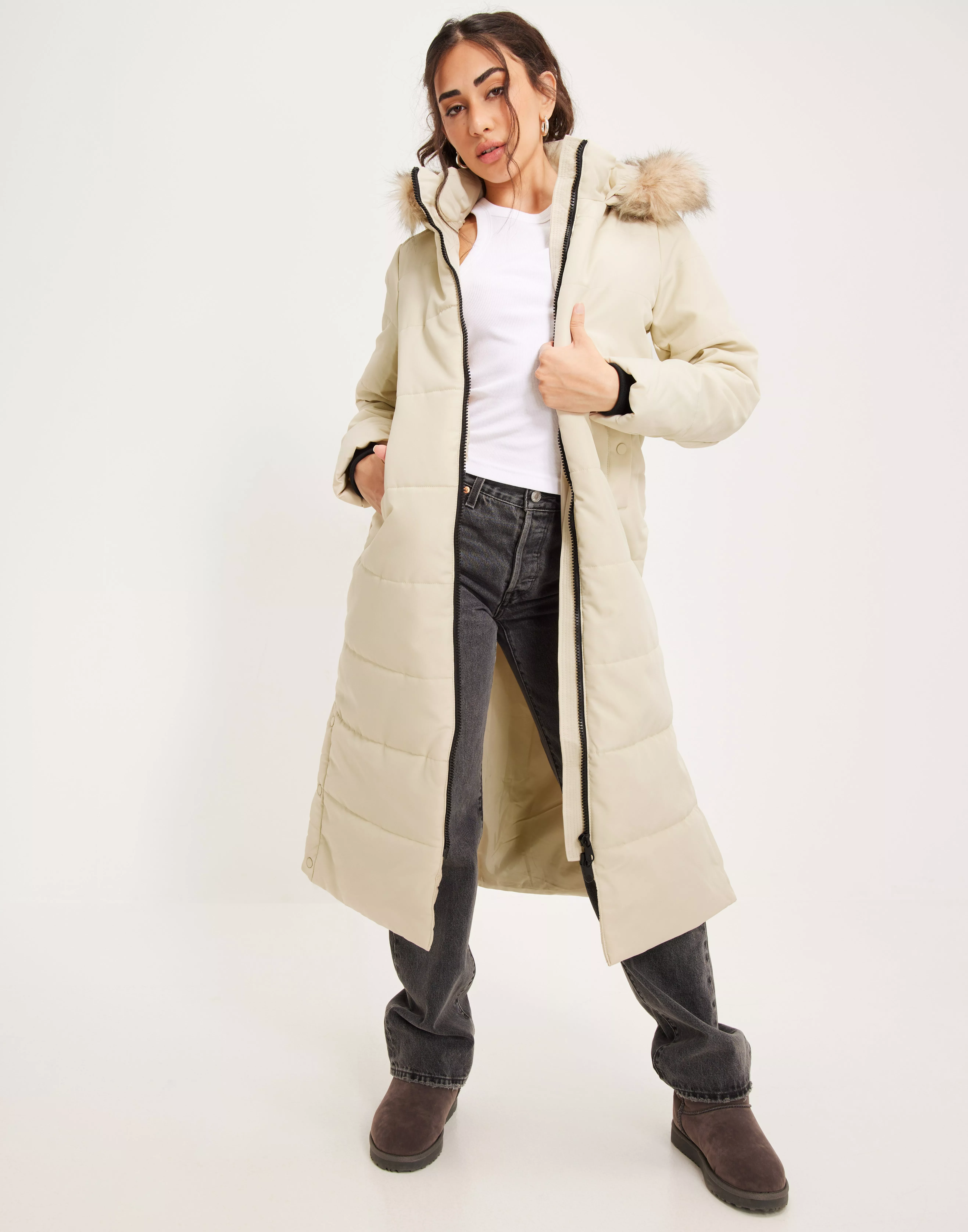 Buy Vero Moda VMADDISON LONG COAT - Oatmeal