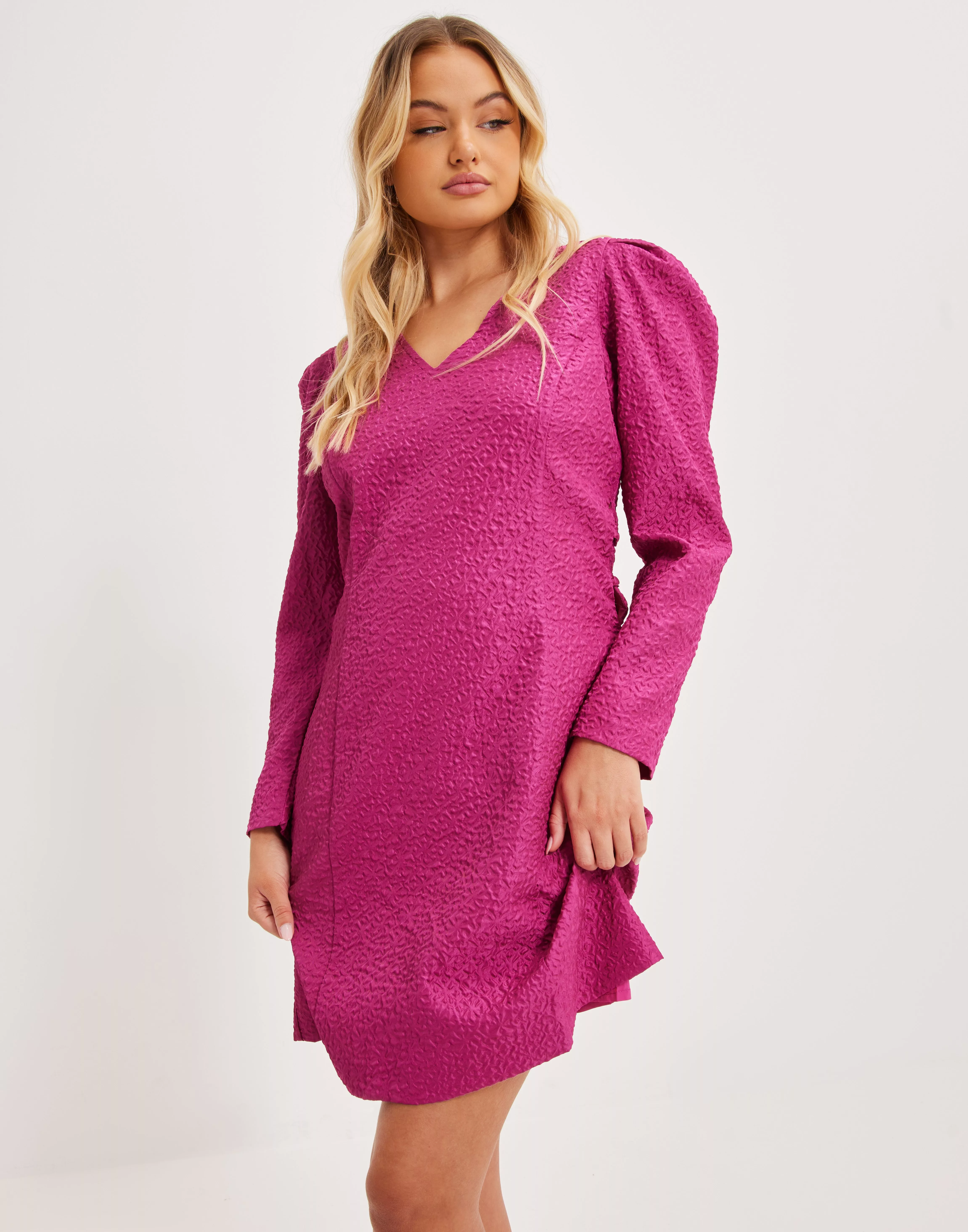 Y.A.S Fuchsia - Buy 7/8 YASCRINKLE Purple DRESS