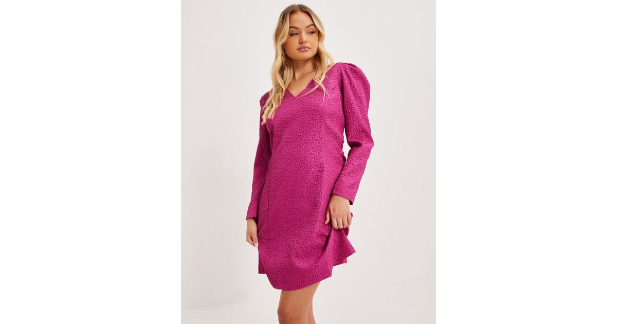 - Purple DRESS Y.A.S Fuchsia Buy YASCRINKLE 7/8