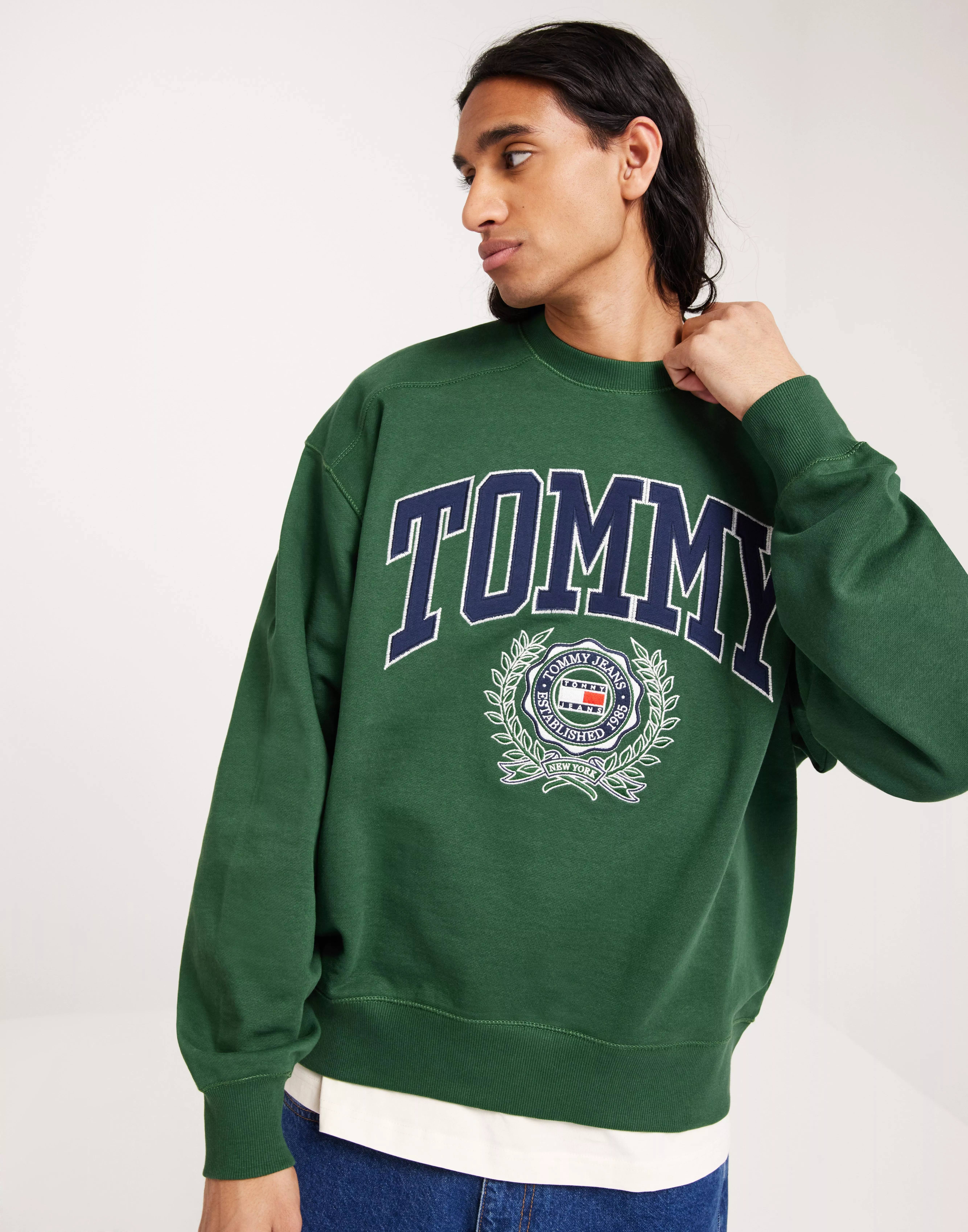 Green tommy on sale jeans sweatshirt