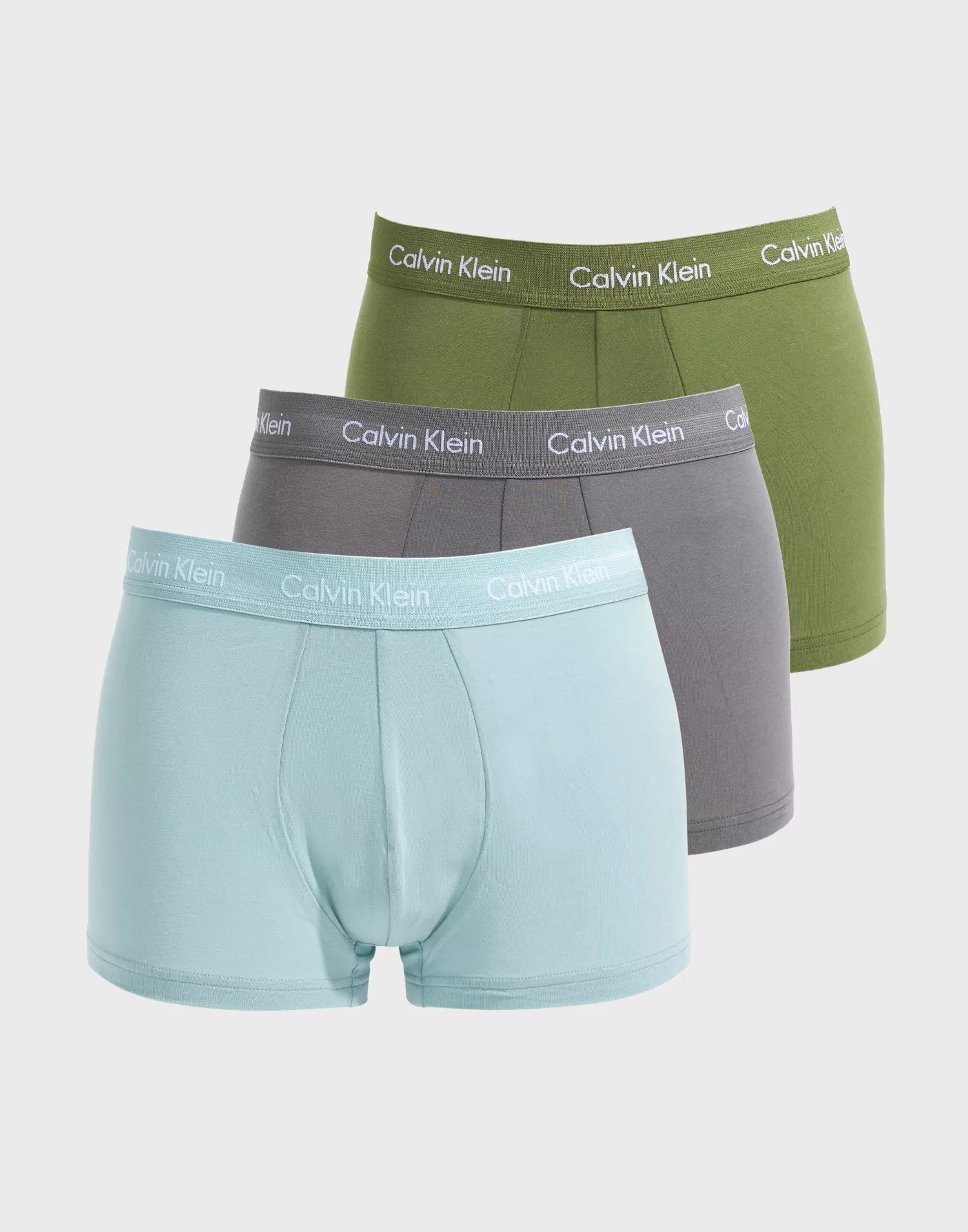 Calvin klein low rise outlet trunks 3 pack white