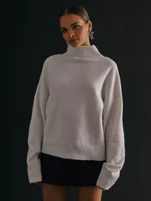 Loose Polo Knit Sweater
