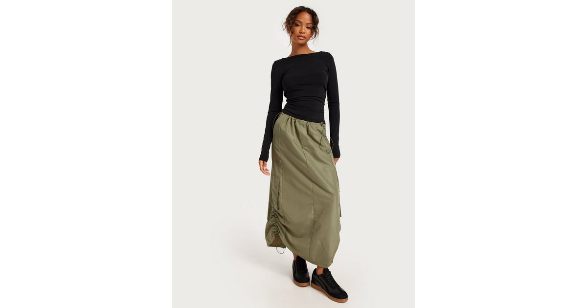 Long khaki cheap skirts 88