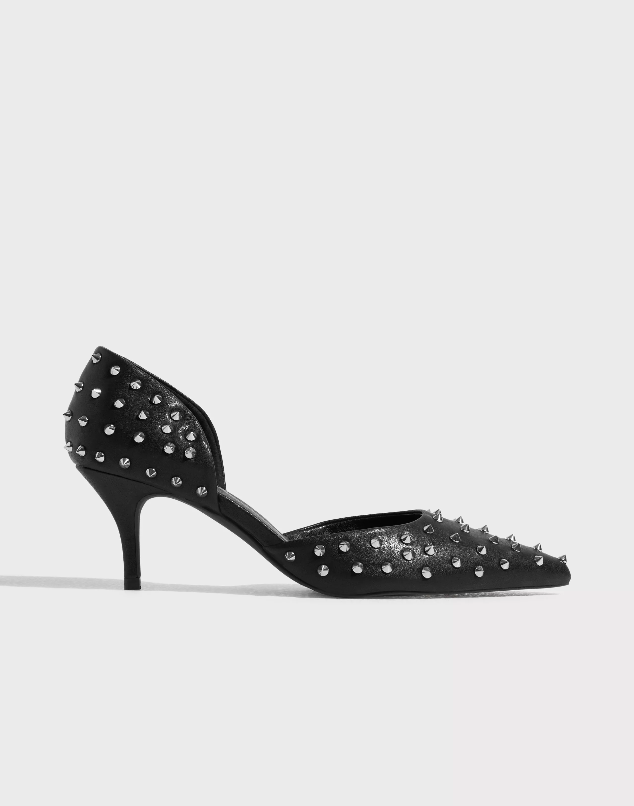 Studded pointed toe sales heels