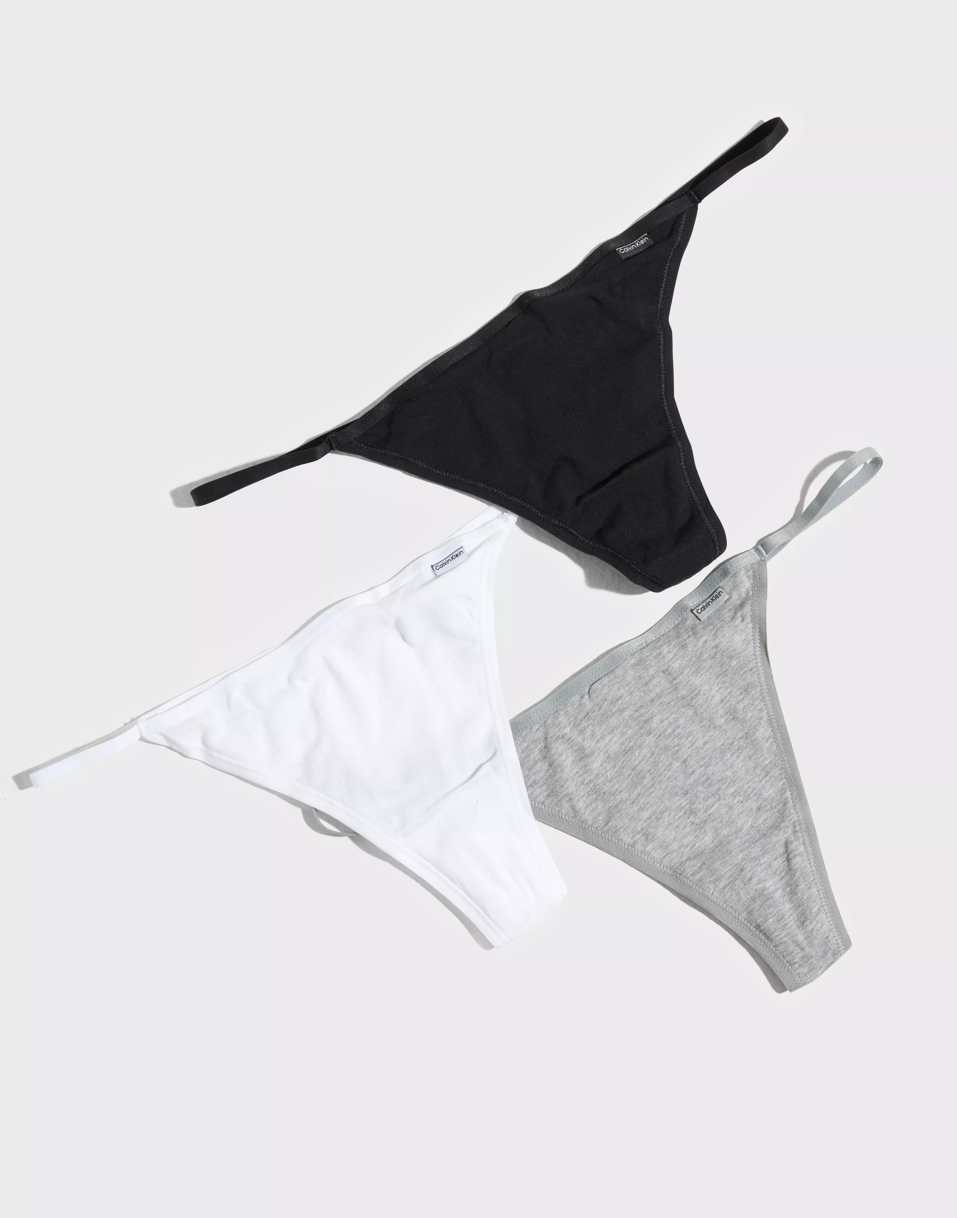 Calvin Klein Underwear THONG 3 PACK - Thong - black/white/pastel  lilac/black - Zalando.de