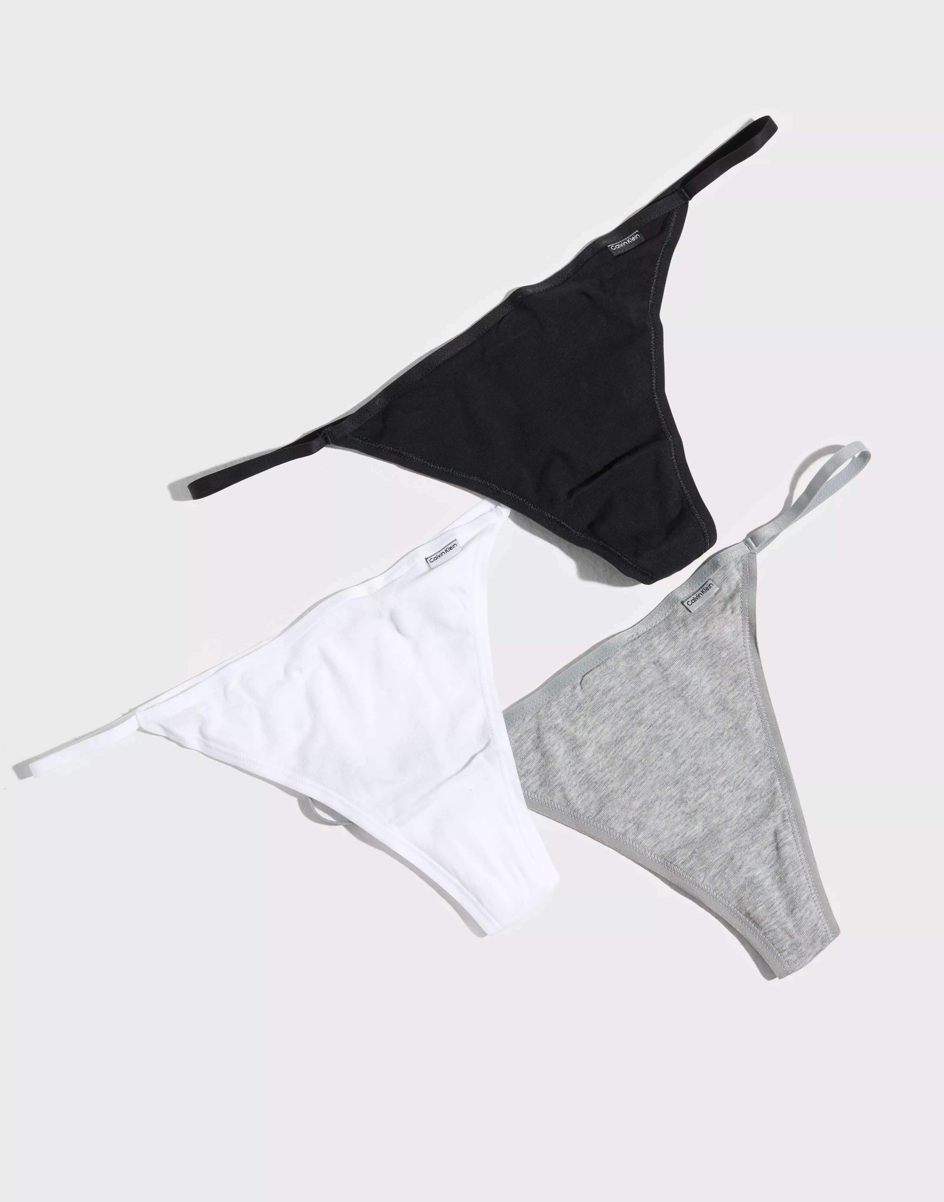 Buy Calvin Klein Underwear STRING THONG 3PK - BLACK/WHITE/GREY HEATHER