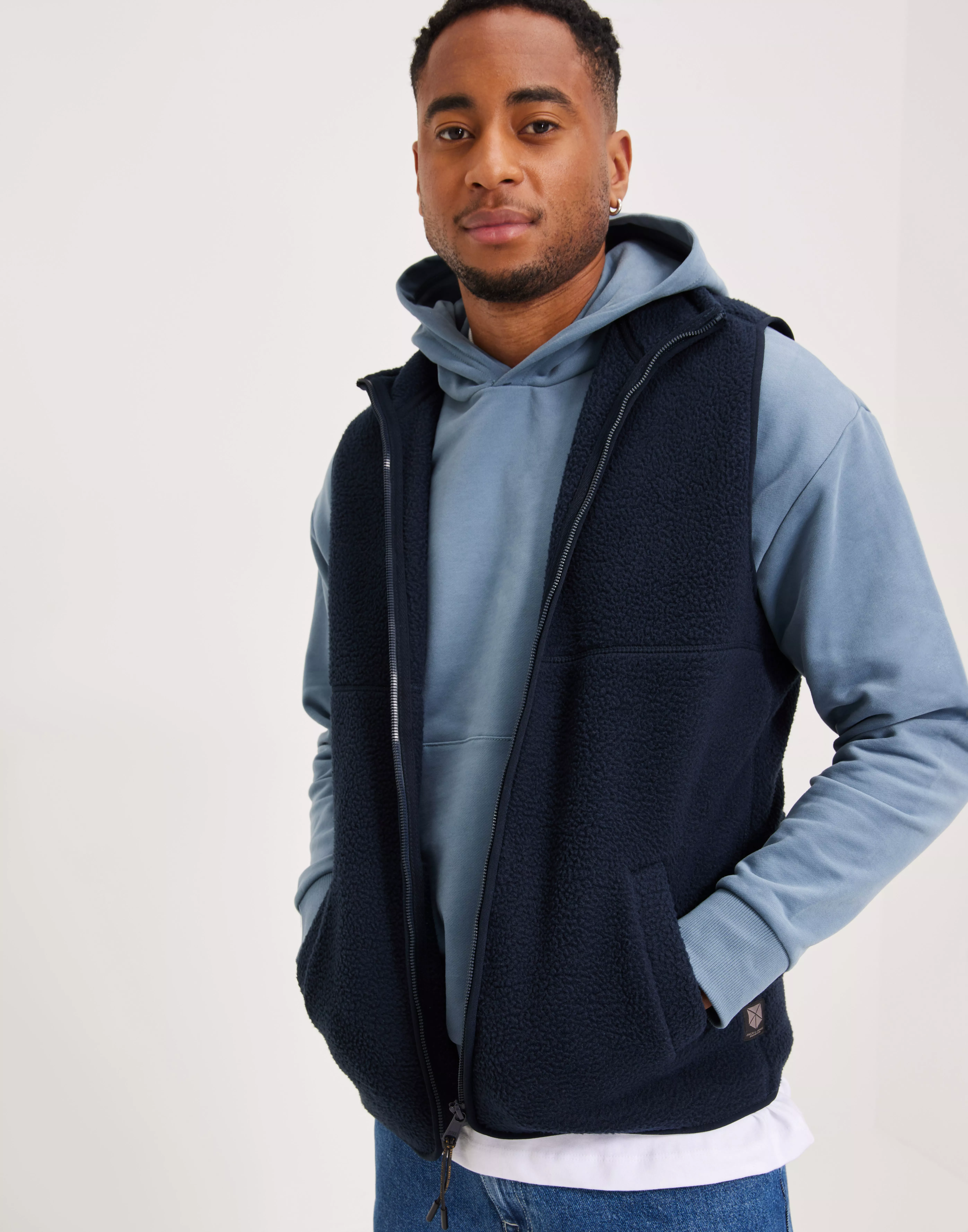 Hooded hot sale fleece vest