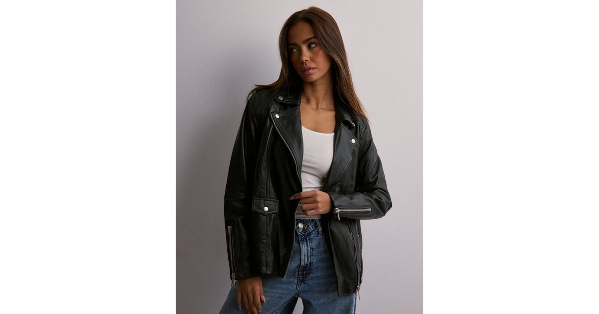 Superdry rylee sale leather biker