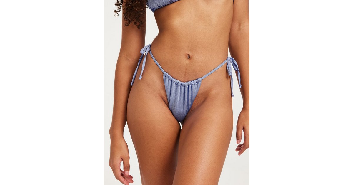 Buy Nelly Shimmering Bikini Panty - Blue