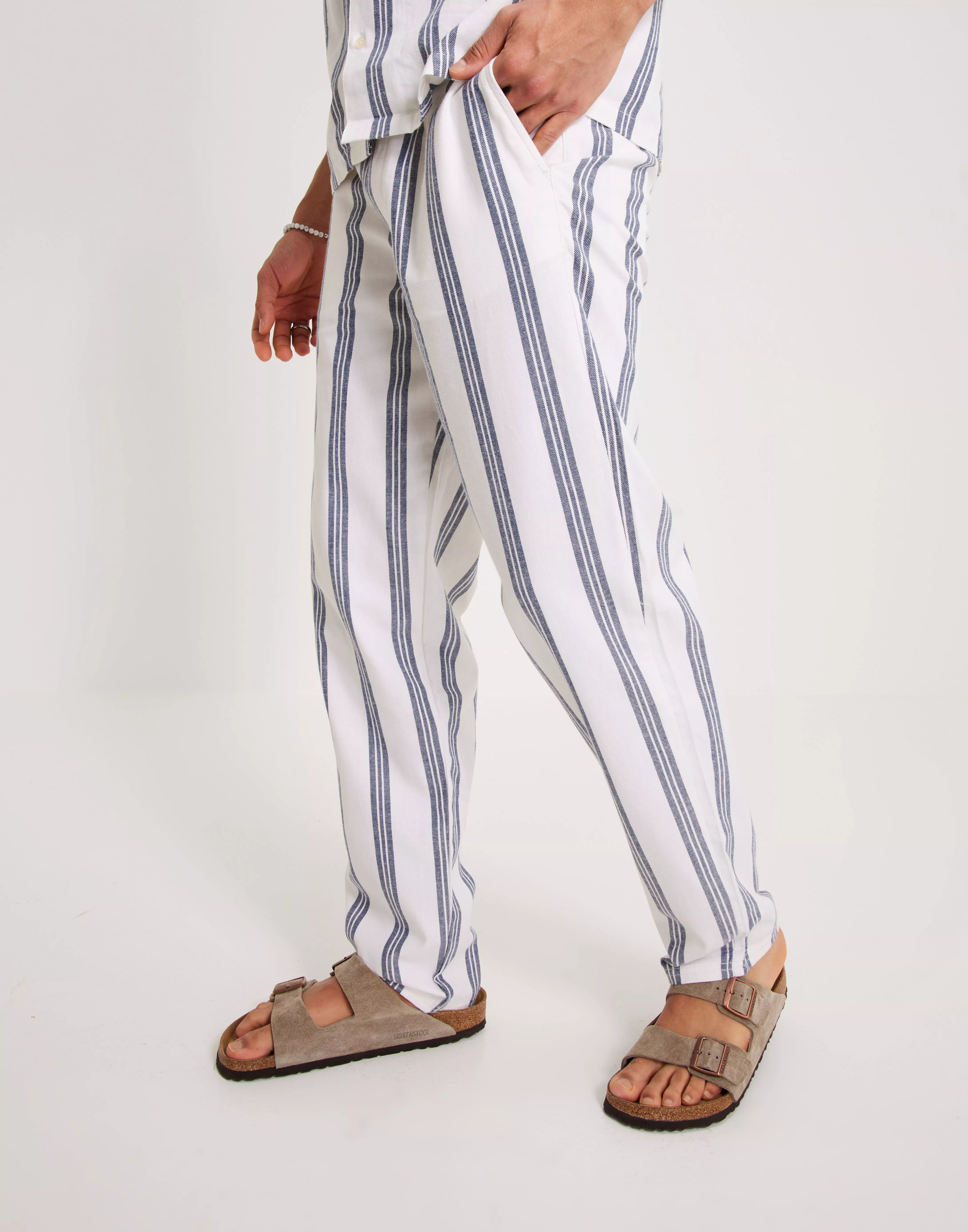 Blue striped pants outlet mens