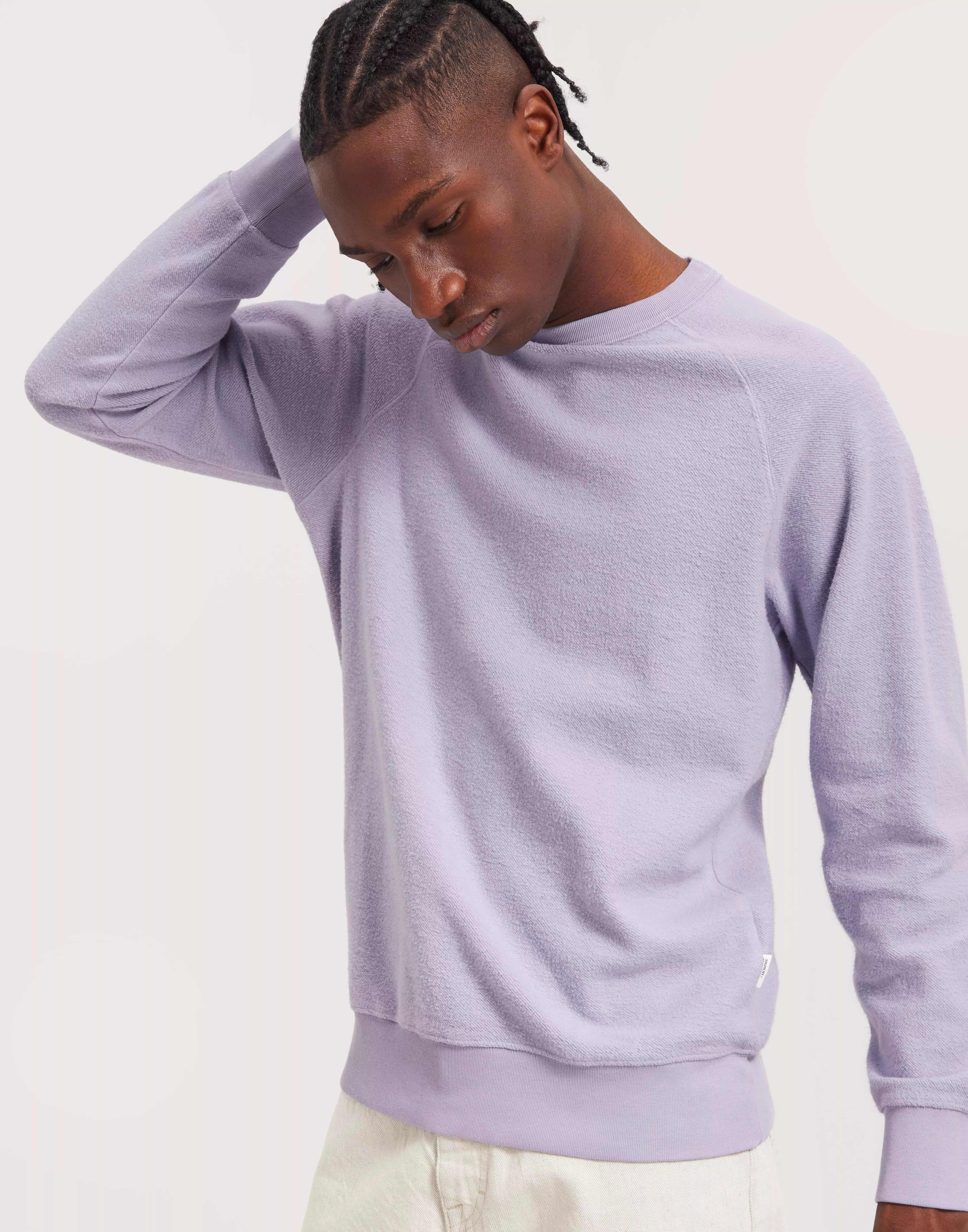 Lavender crew cheap neck sweatshirt