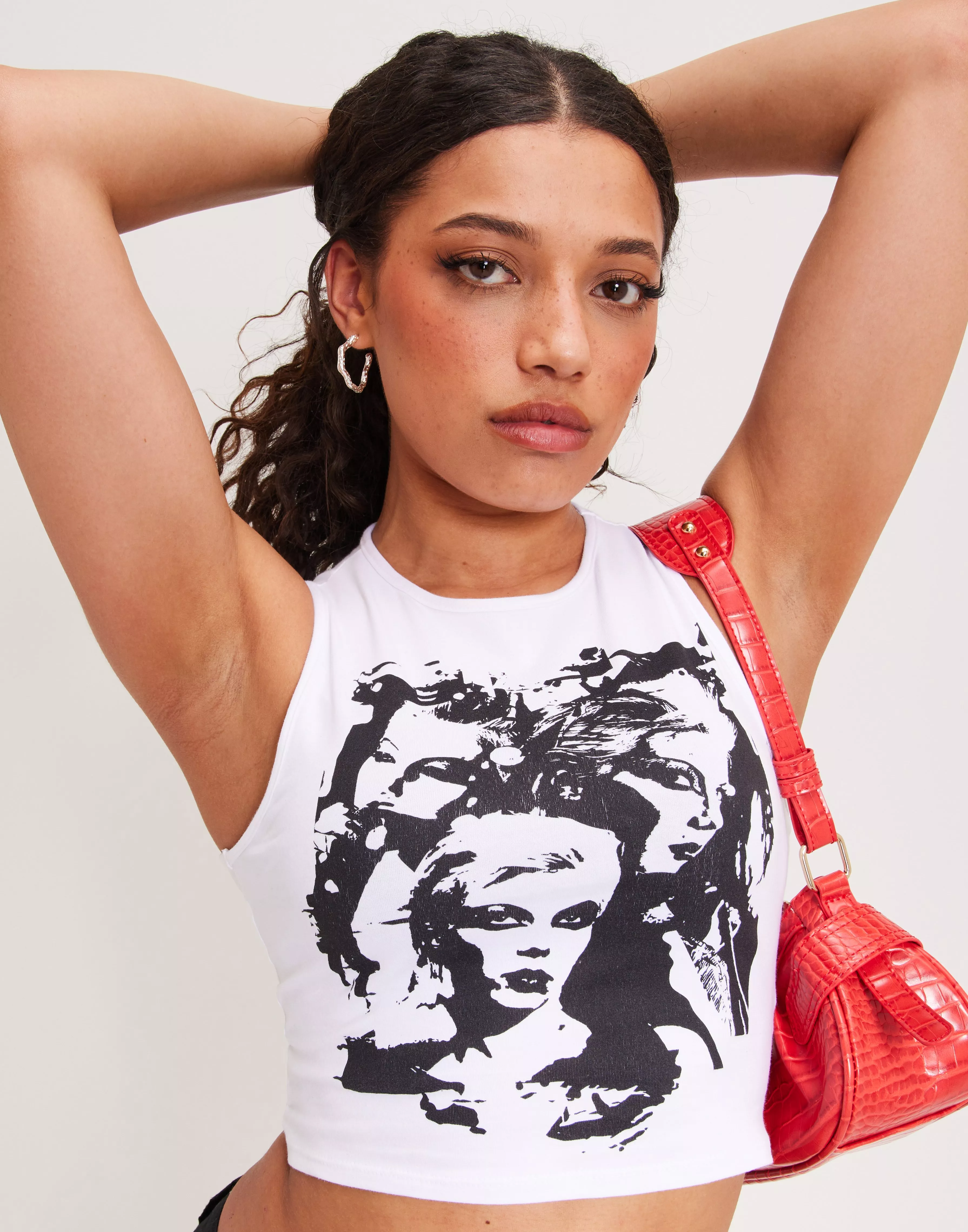 Buy Nelly Printed Tank Top - White | Nelly.com