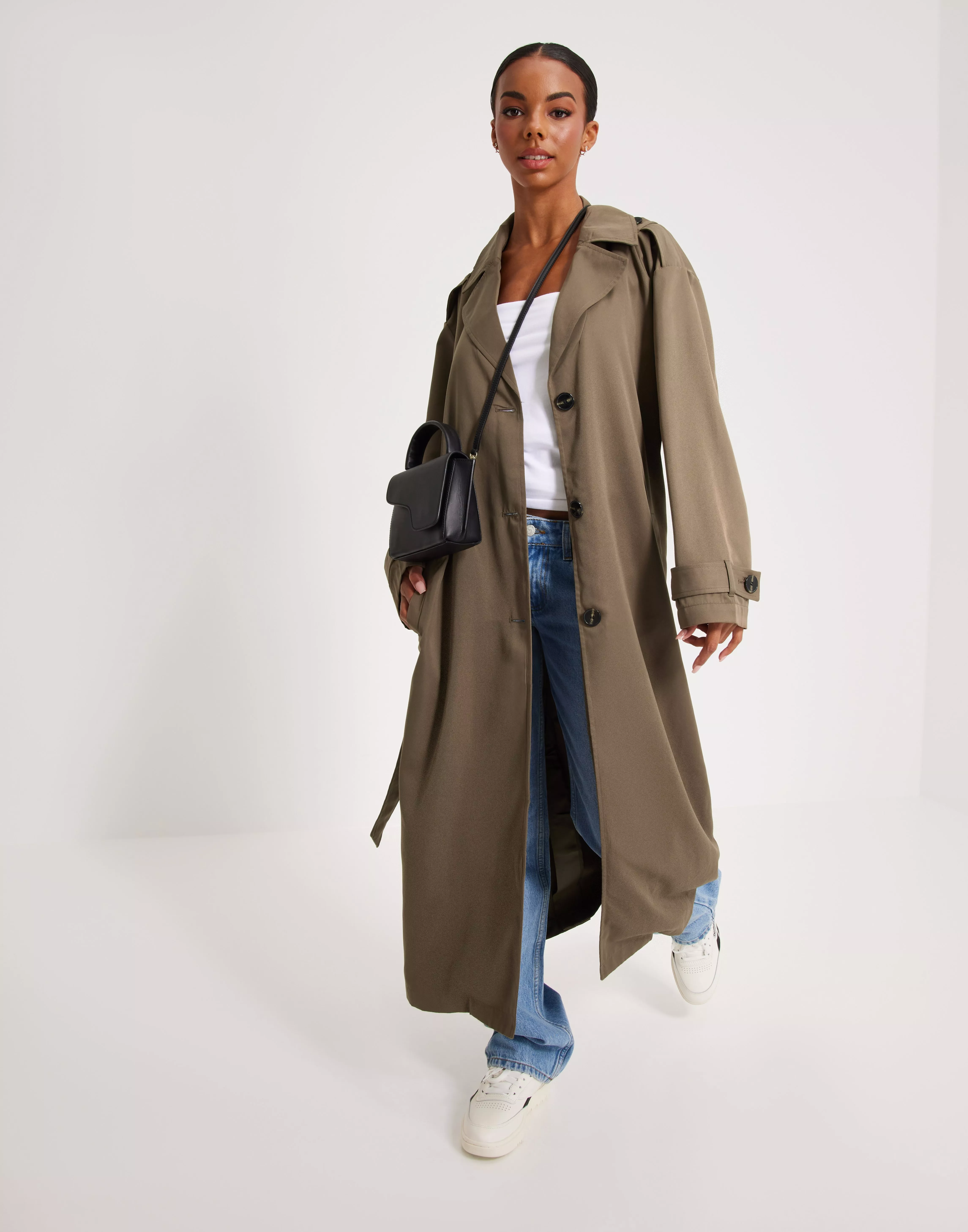 Buy Only ONLLINE X-LONG TRENCHCOAT OTW NOOS - Walnut