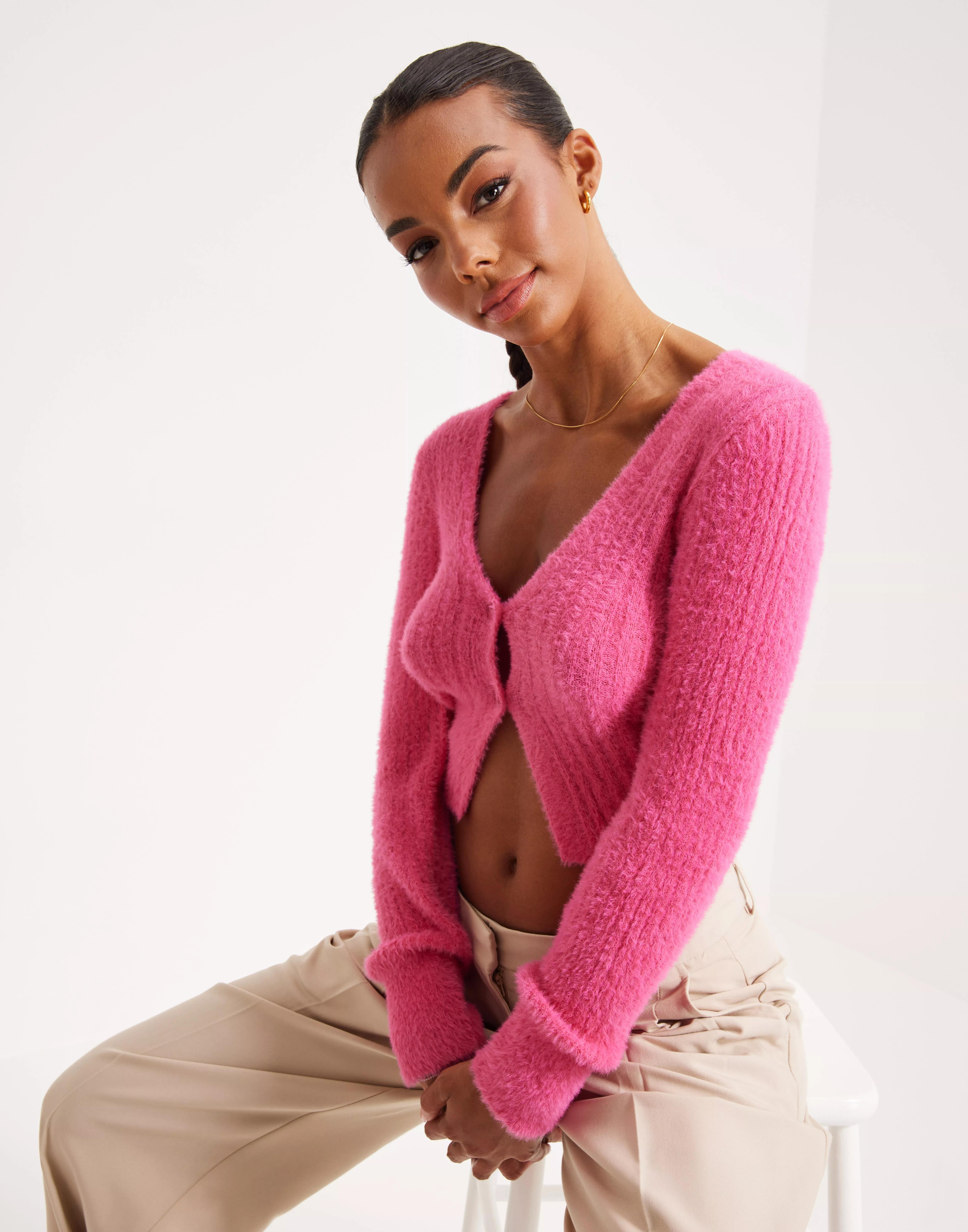 Buy Noisy KNIT L/S CARDIGAN May Pink Yarrow - NMSWEET