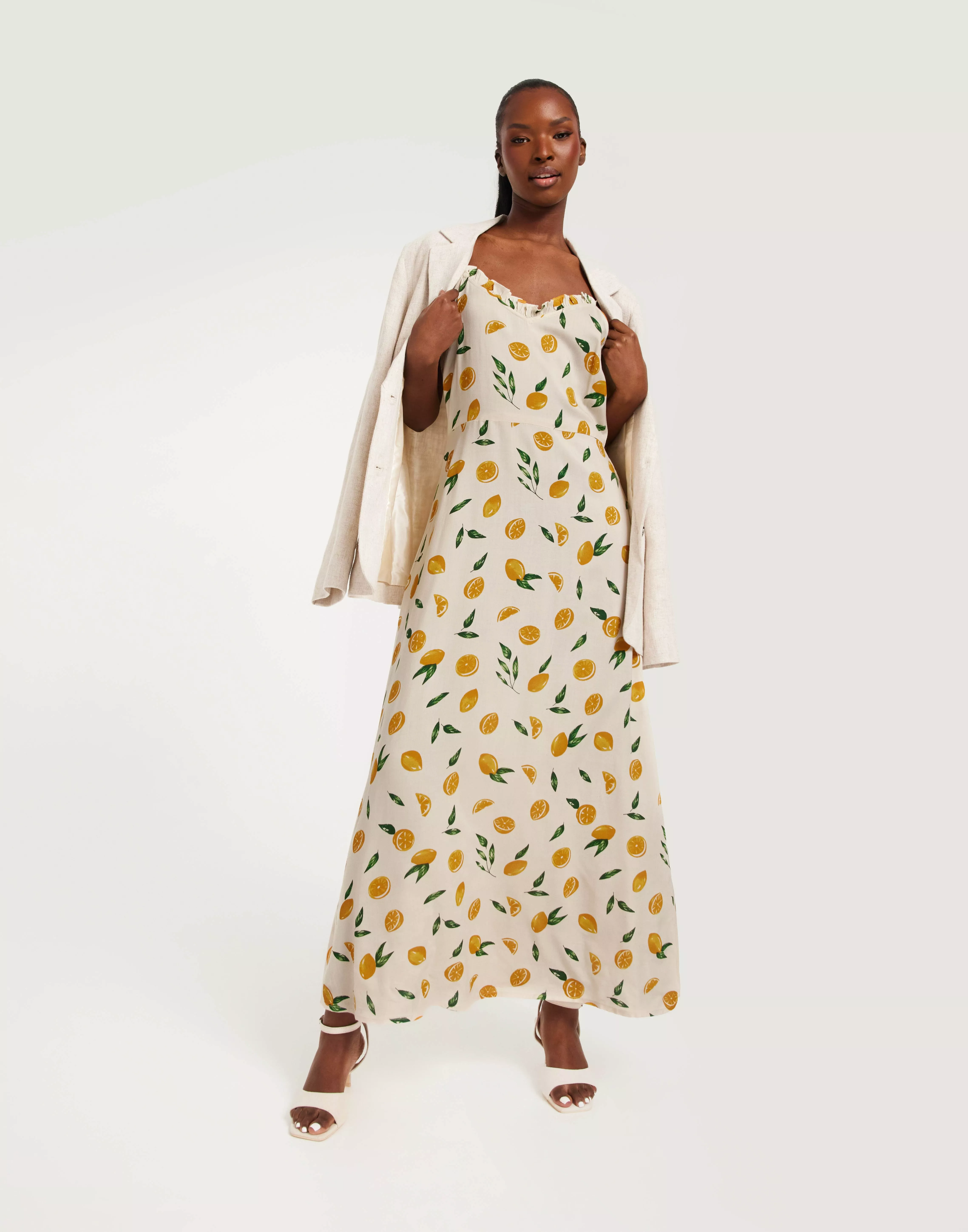 Lemon Midi Dress