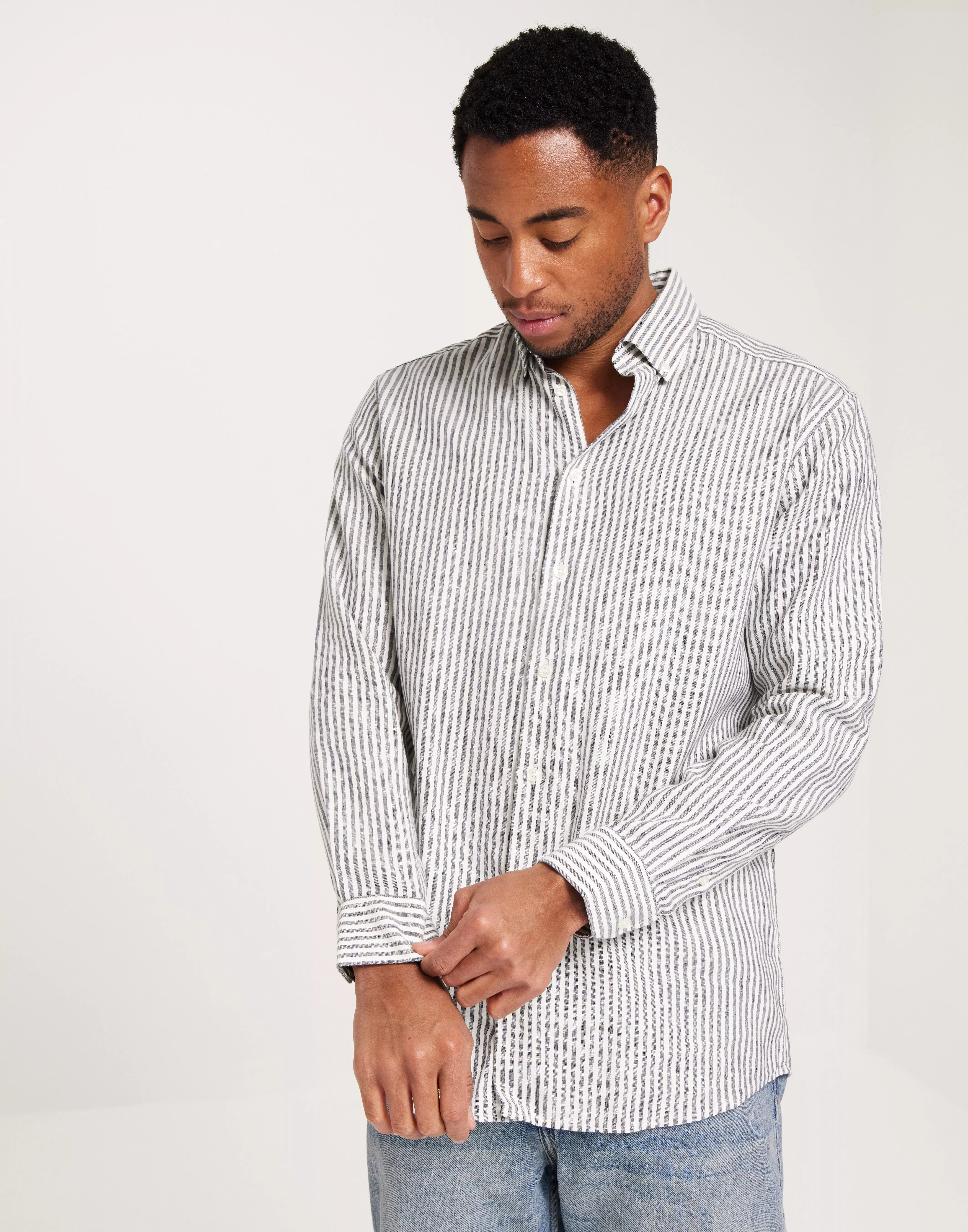 SLHREGRICK-LINEN SHIRT LS TUNICA W