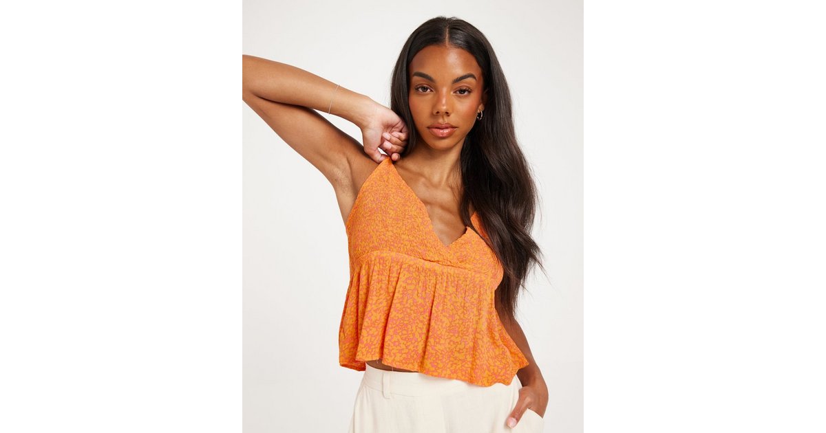 Buy Vero Moda VMMENNY SMOCK SINGLET TOP WVN GA - Georgia Peach Melin |  Nelly.com