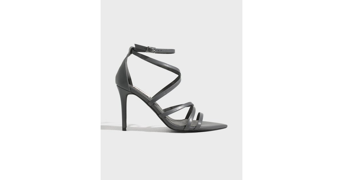 Grey 2025 strappy shoes