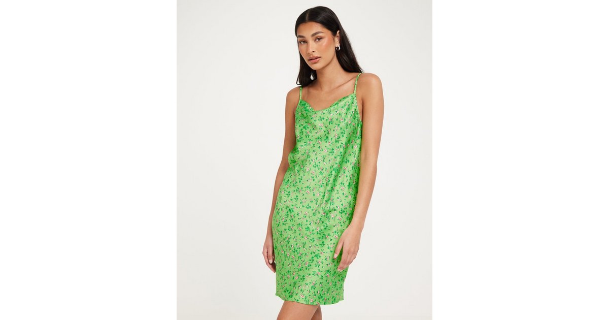 Buy Only ONLJANE SINGLET DRESS PTM - Summer Green Ida Flowers | Sommerkleider