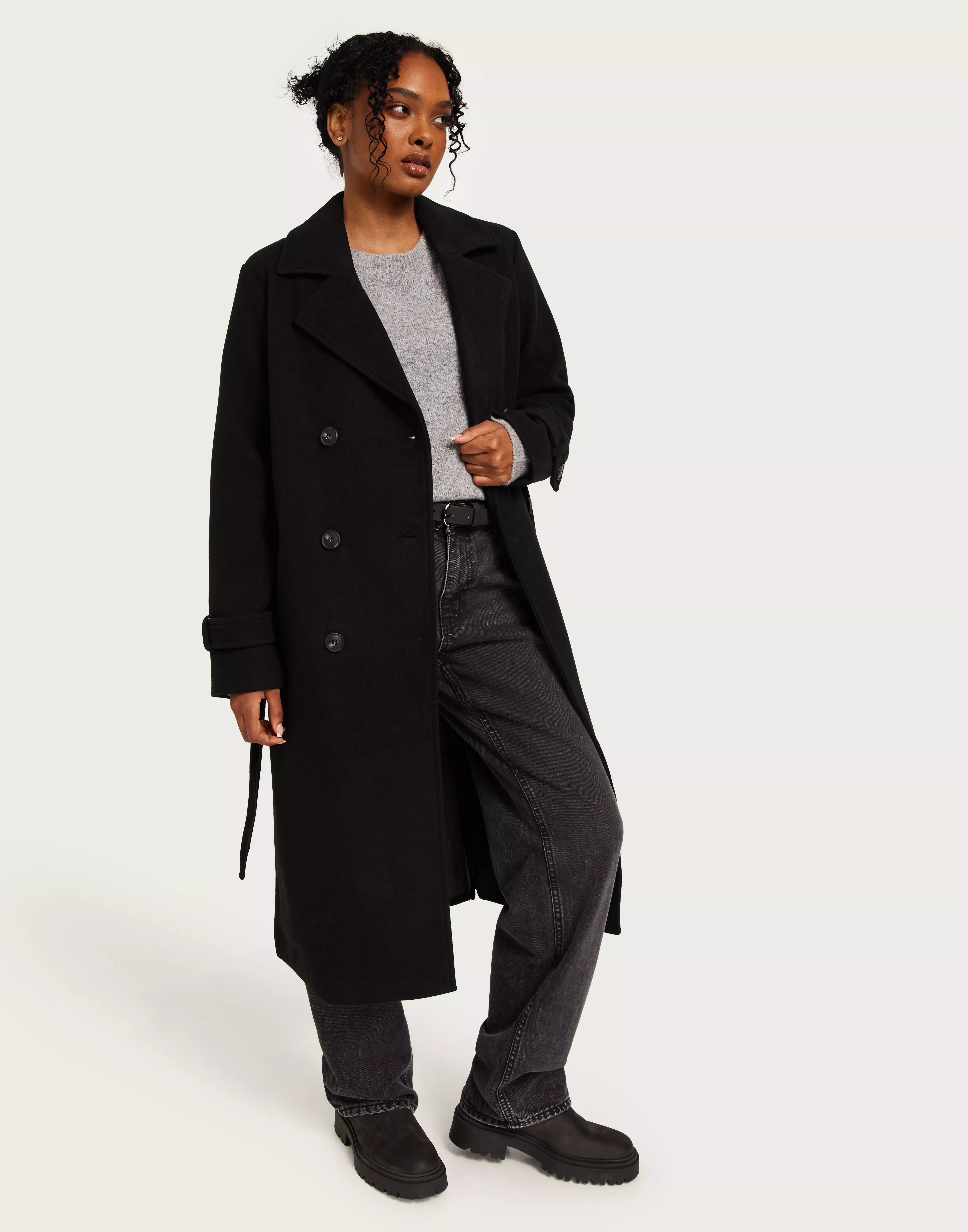 Osta Vero Moda VMFORTUNEVEGA AW23 LONGTRENCHCOAT G - Black | Nelly.com