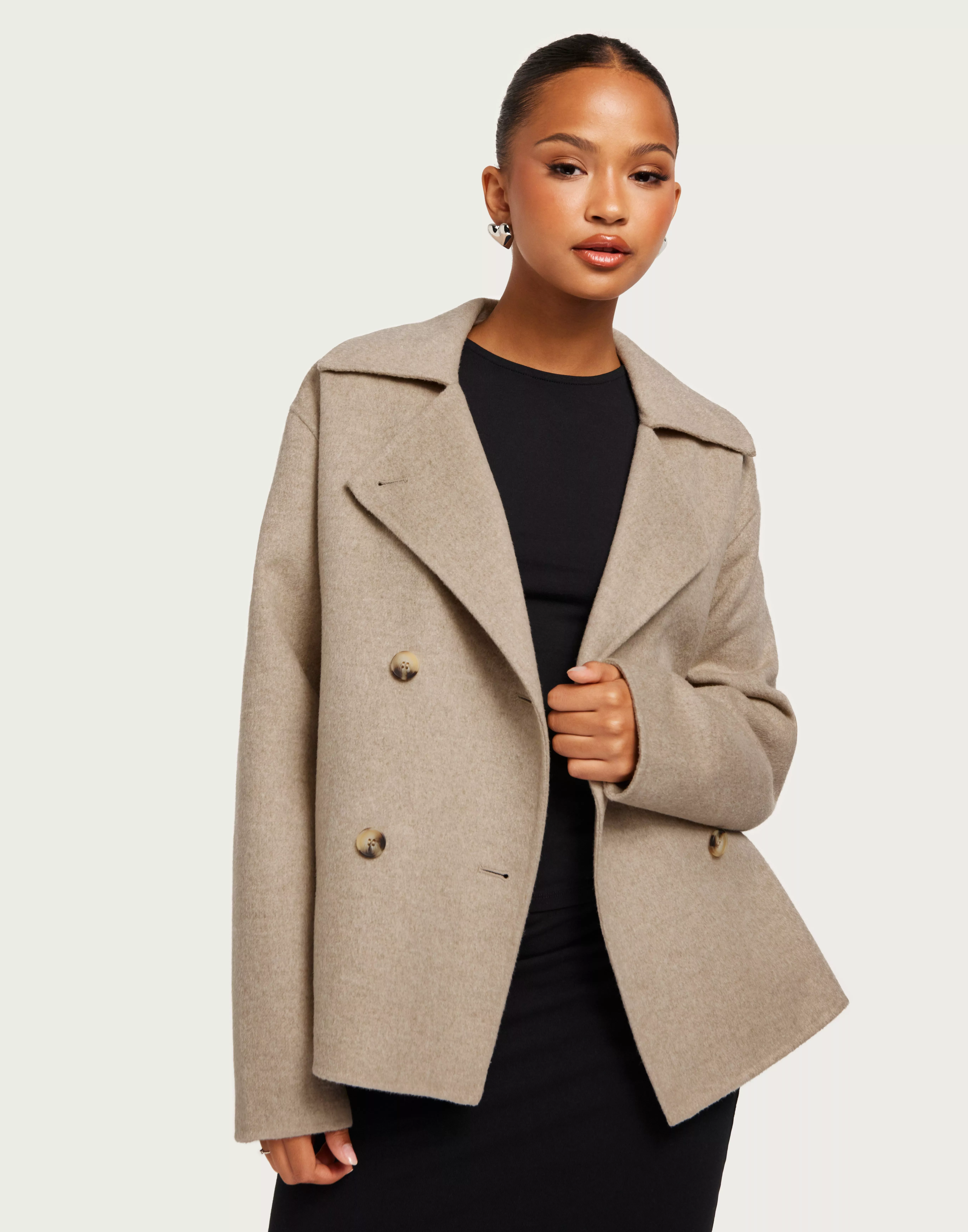 Selected femme outlet teddy wrap coat