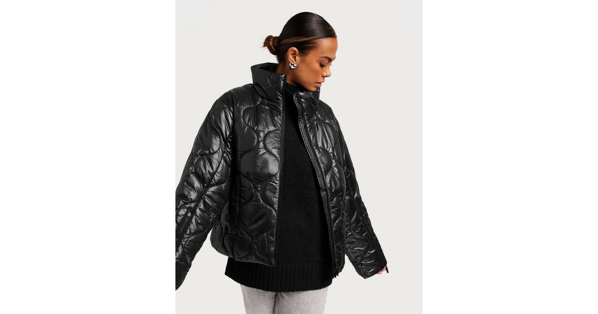 JXLENORA OVERSIZED SHINY QUILTED COAT SN