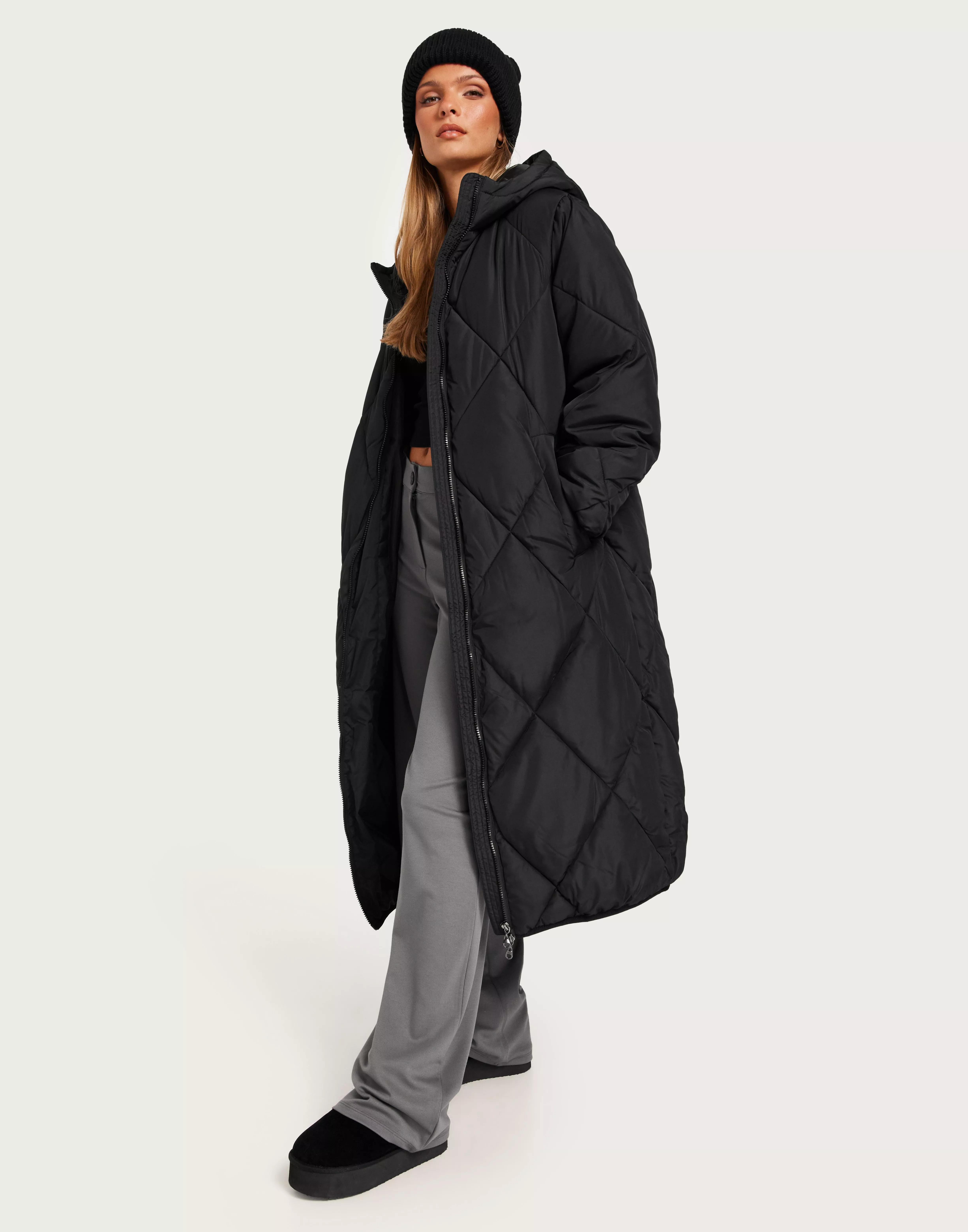 Buy Only CC X-LONG Black - QUILTED COAT ONLNEWTAMARA