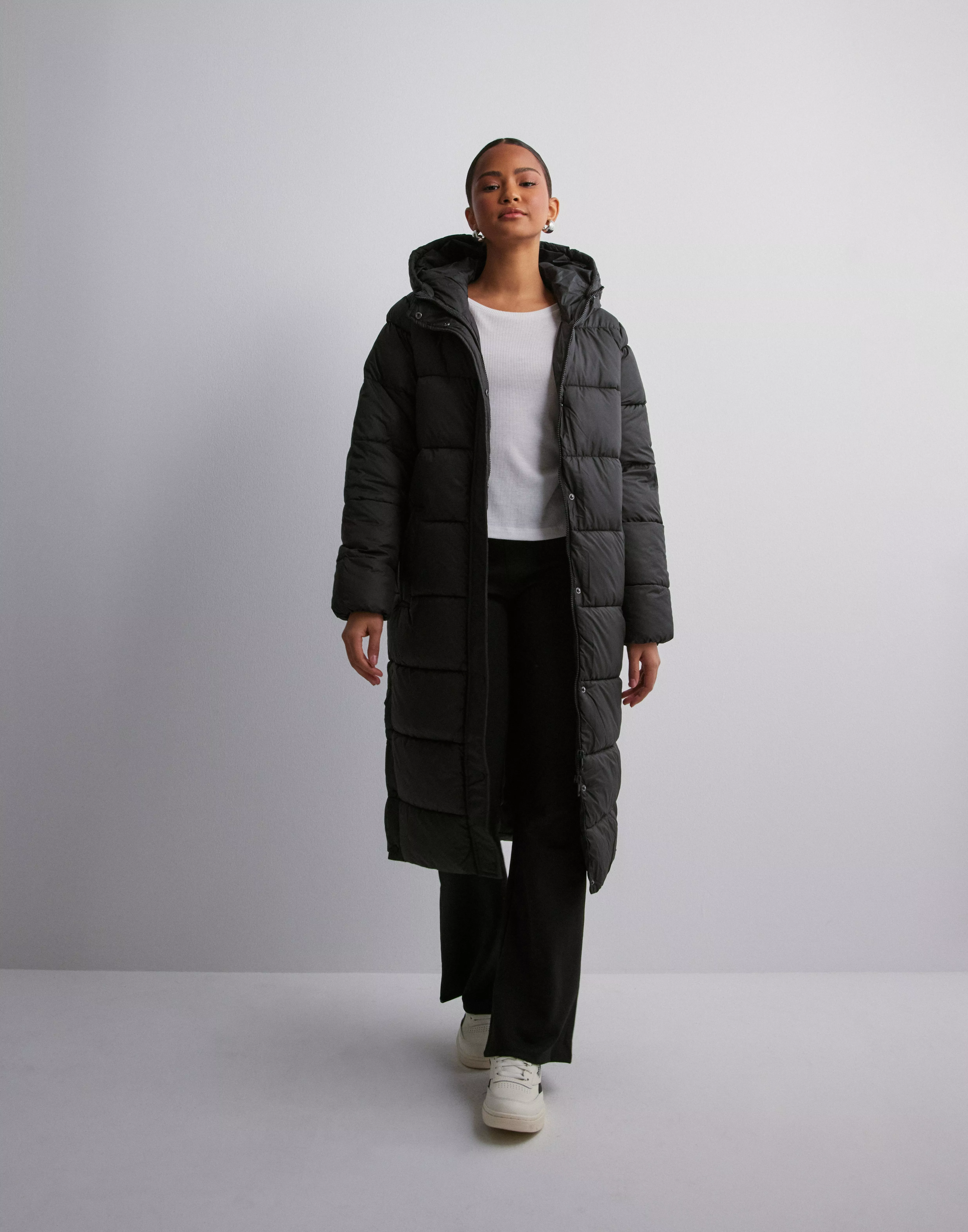 OTW Only CC Buy LONG COAT - ONLCAMMIE Black QUILTED