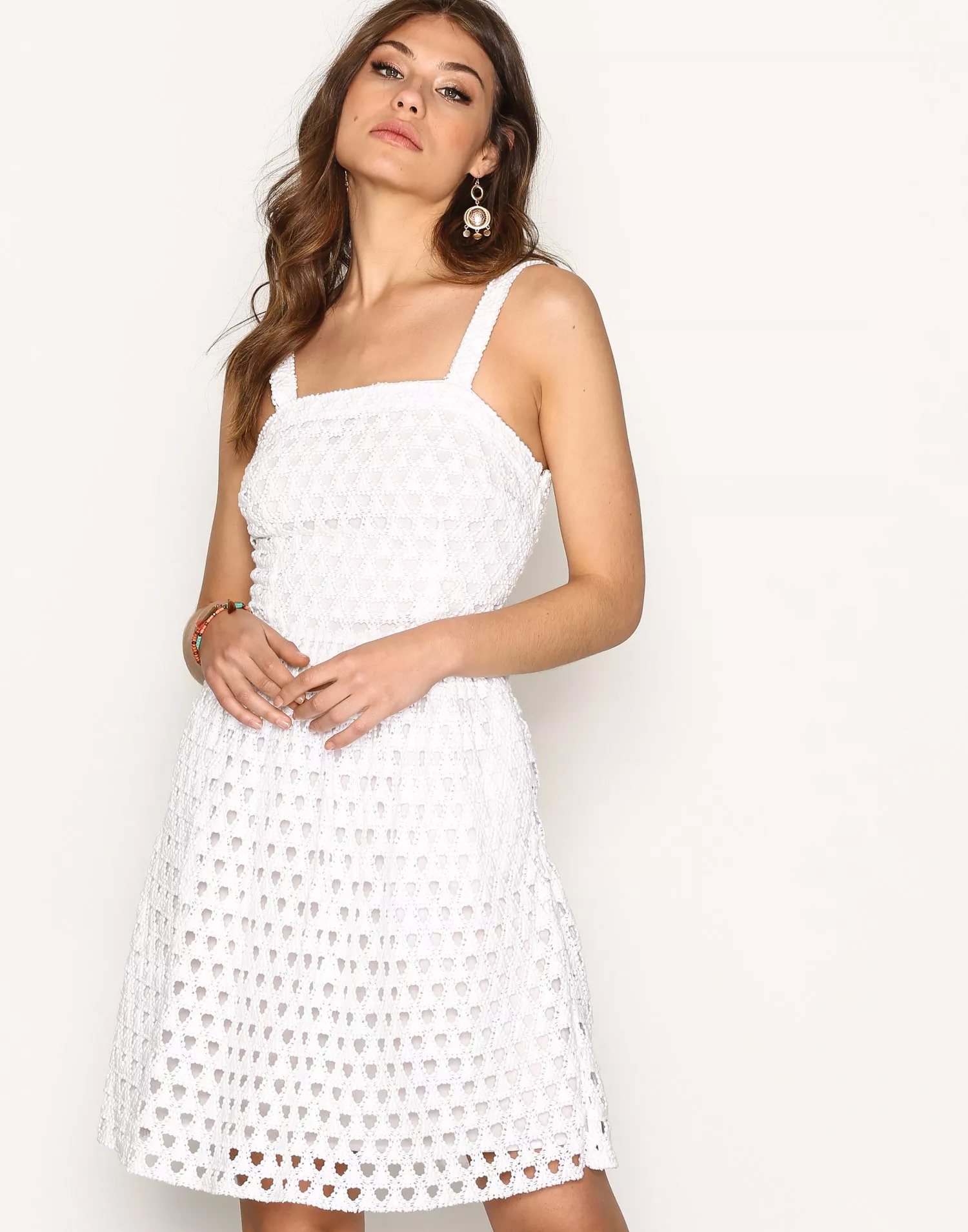 Michael kors 2024 white crochet dress