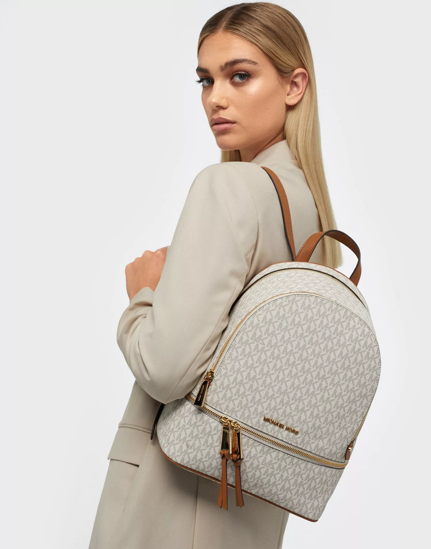 Buy Michael Kors RHEA ZIP BACKPACK - Vanilla