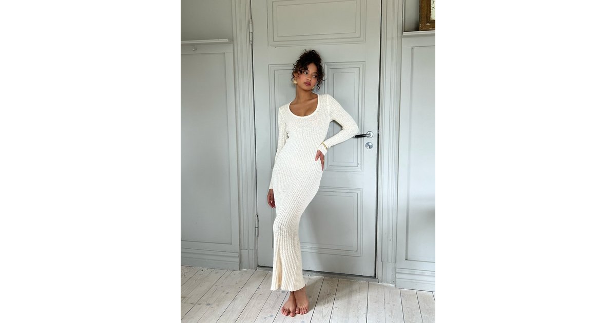 Compre Fall Winter Women Slim Inner Half High Neck Solid Color Long Sleeve  Fishtail Knit Dress Sweater barato — frete grátis, avaliações reais com  fotos — Joom