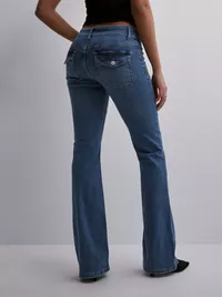 Grey Low Rise Bootcut Jeans
