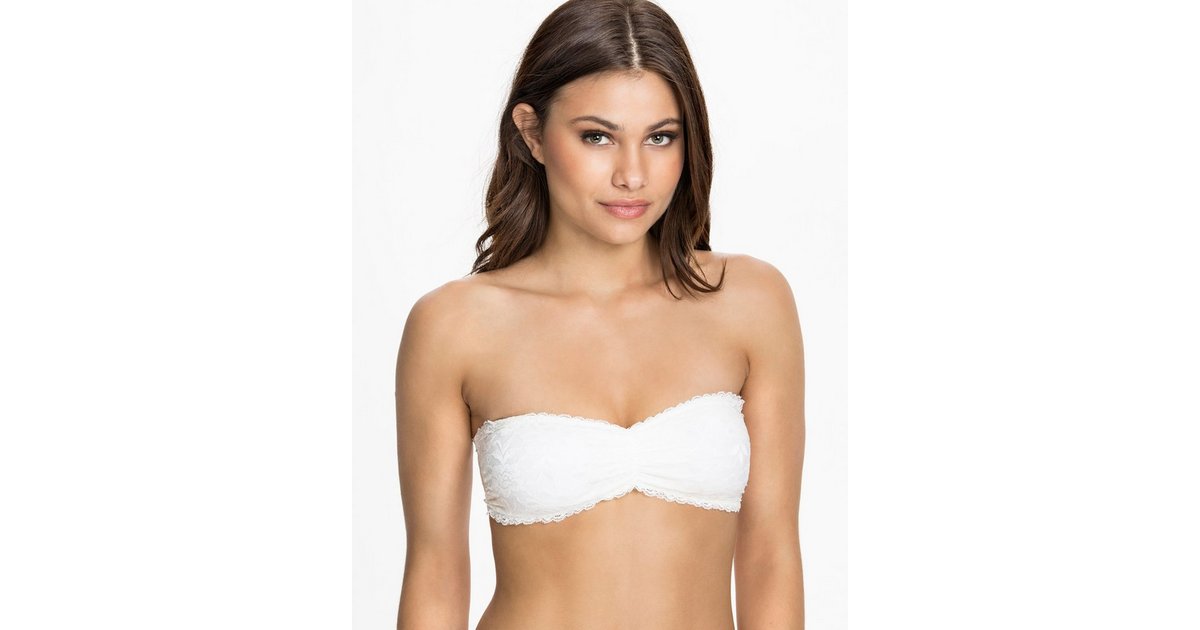 Buy Hot Anatomy Lace Bandeau Top - White