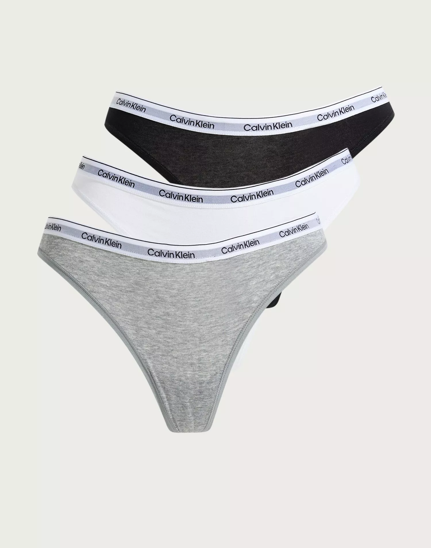 Buy Calvin Klein Underwear THONG 3PK - BLACK/WHITE/GREY HEATHER